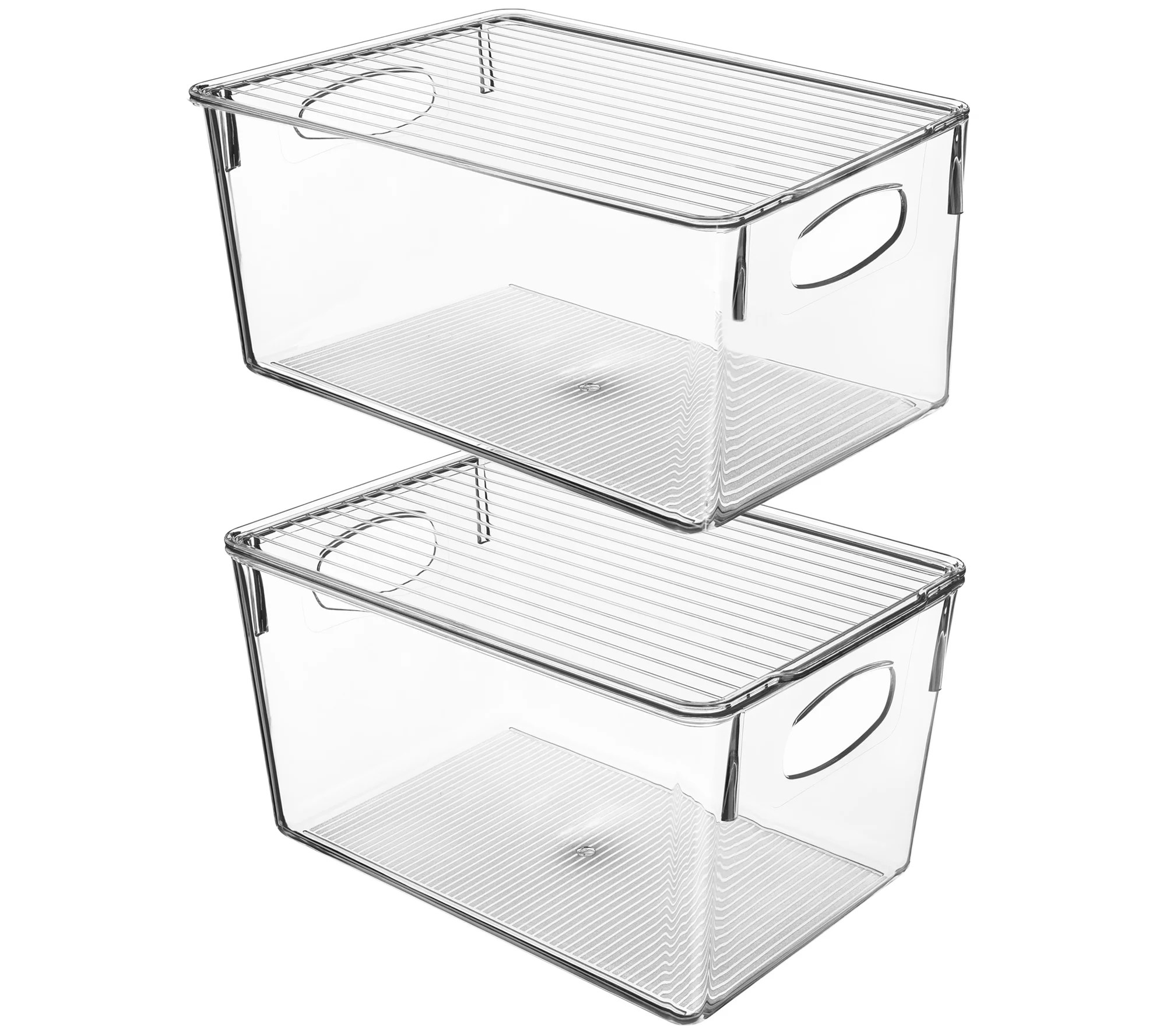 Sorbus 2 Pack Clear Storage Bins with Lids