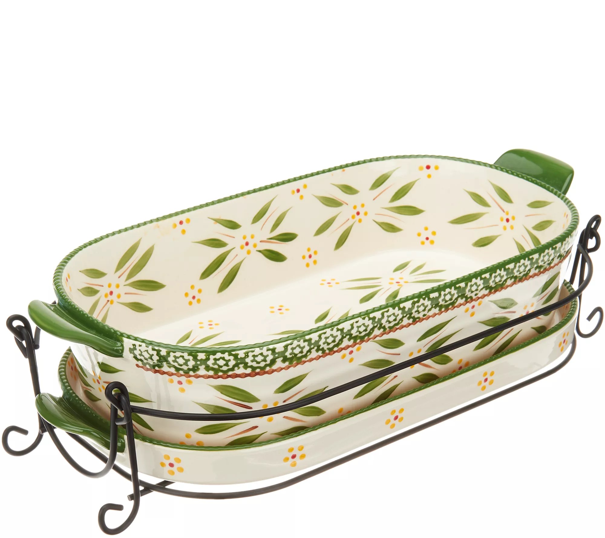 Temptations Old World or Floral Lace 21Piece Bakeware
