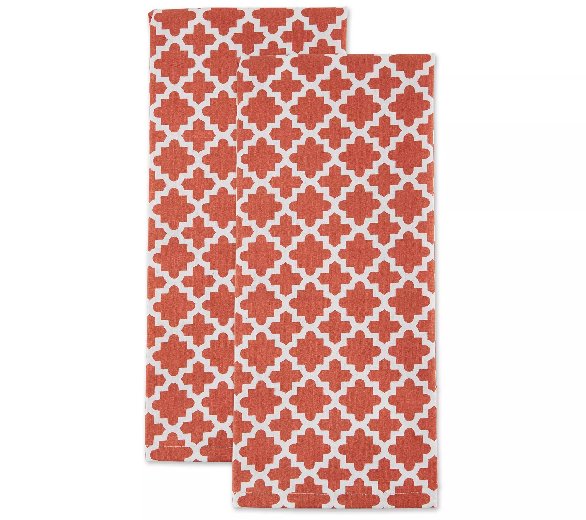 Design Imports Set of 2 Lattice Kitchen Towels
