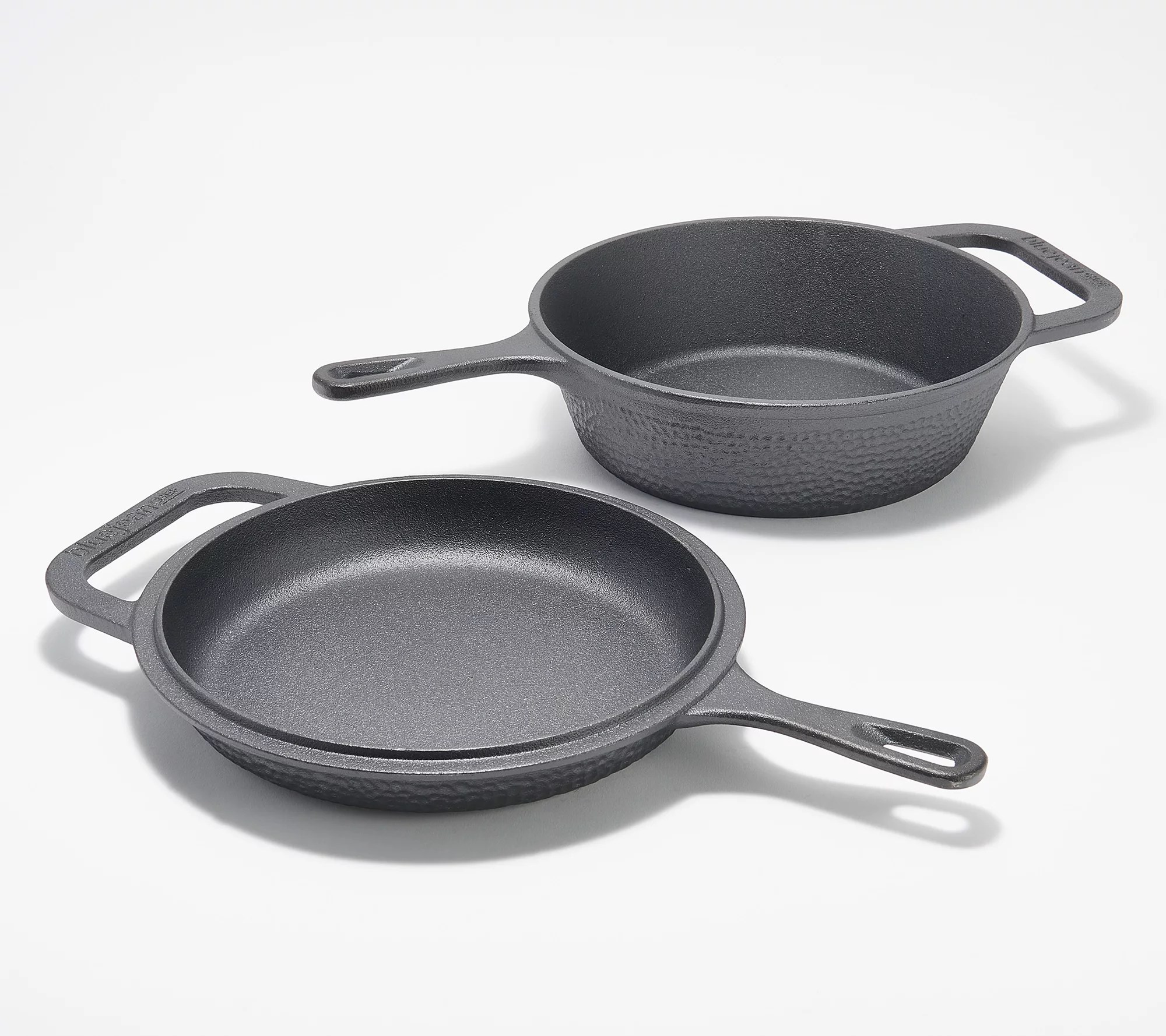 Blue Jean Chef Hammered 3qt Cast Iron Combo Cooker