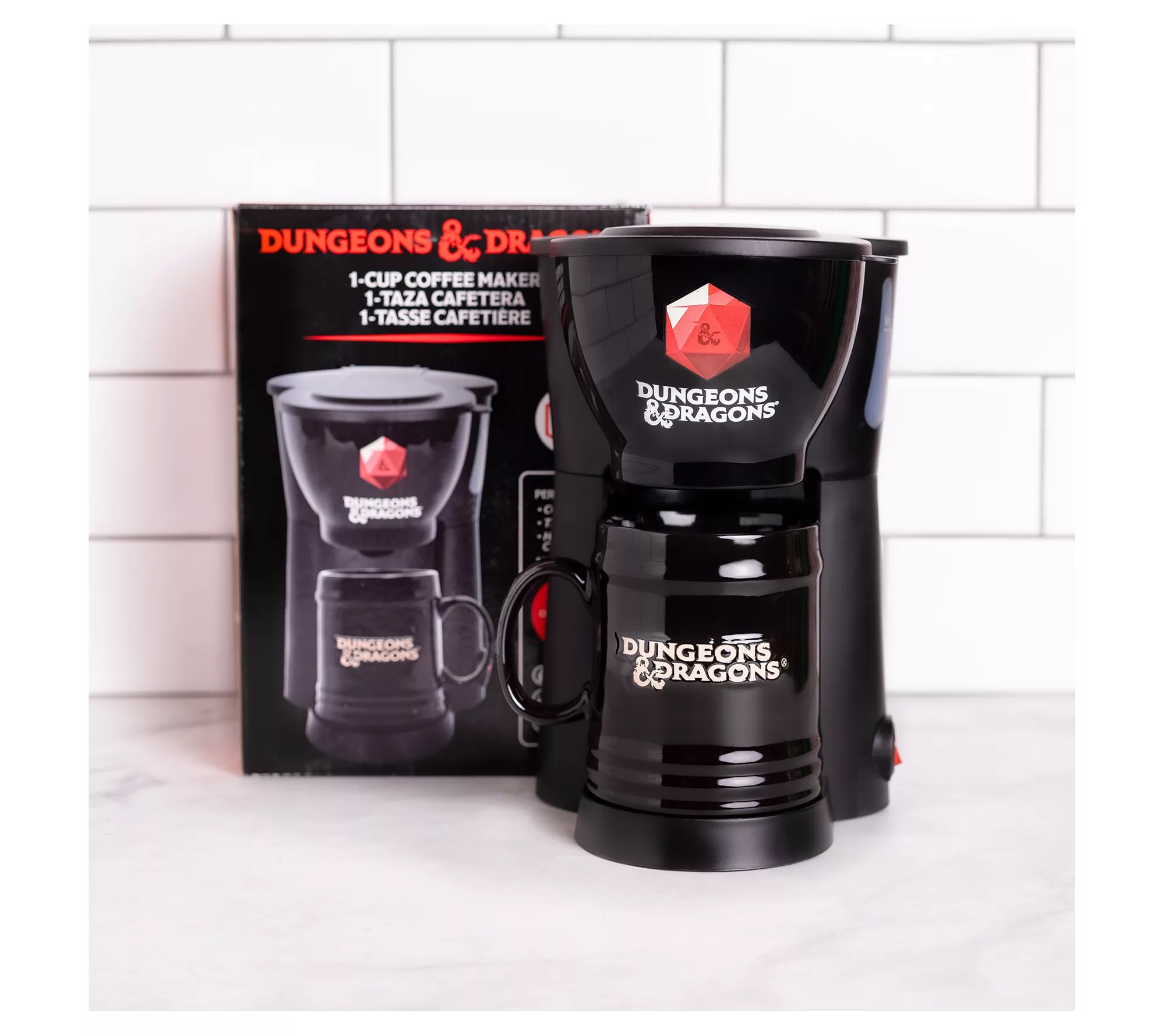 Uncanny Dungeons & Dragons Single Cup Coffee Maker w/ Mug