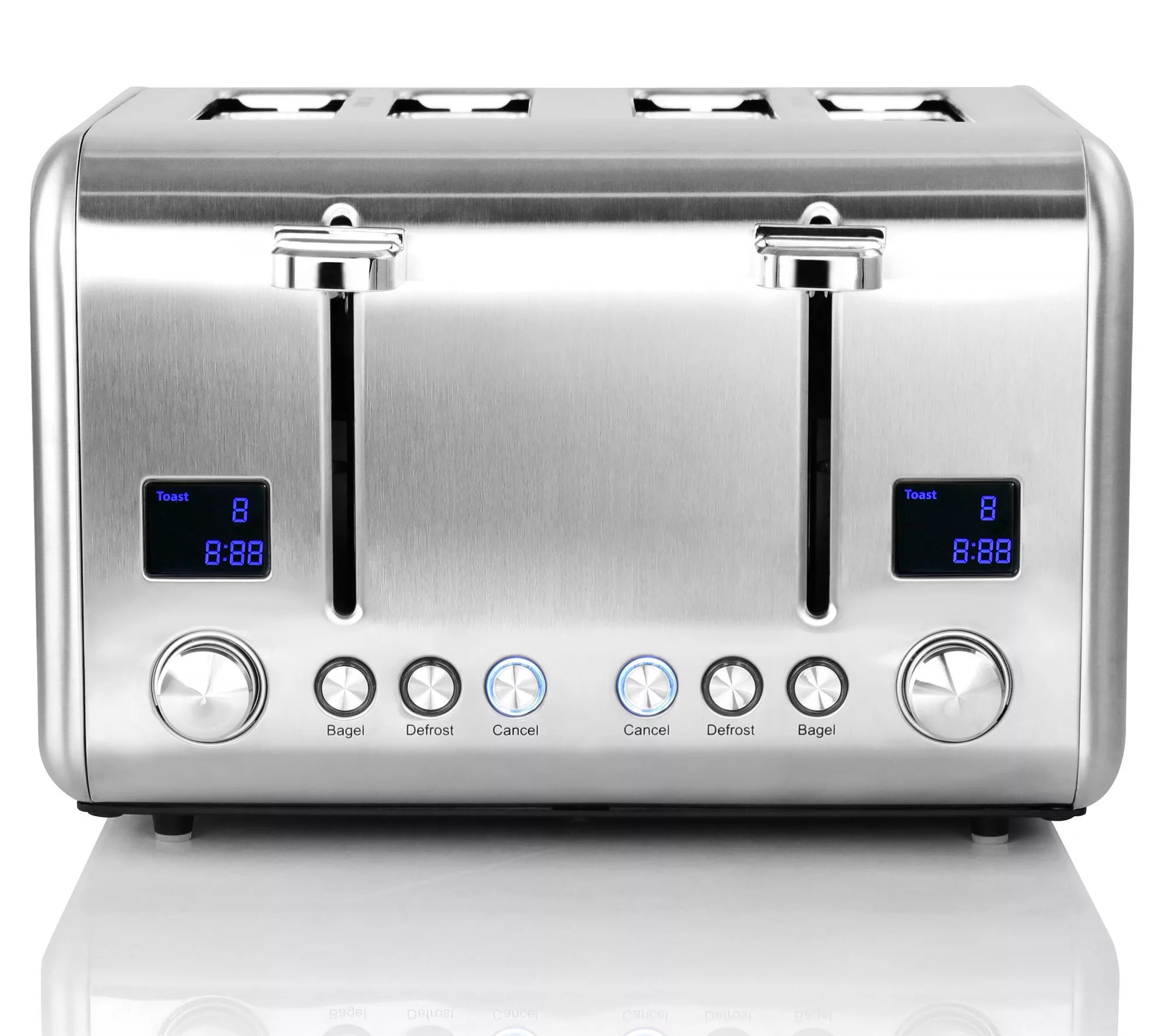 MegaChef Stainless Steel 4Slice Toaster