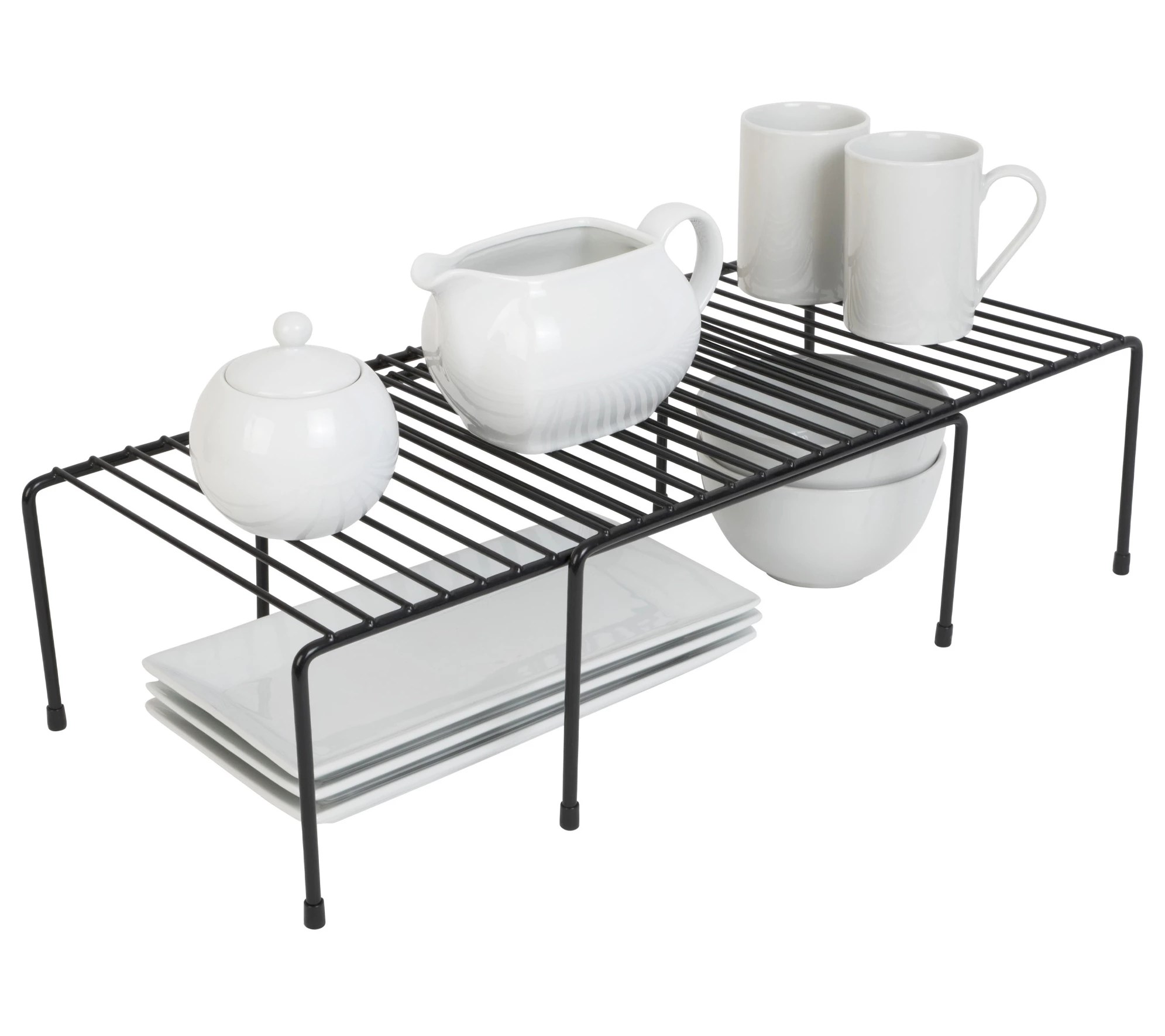 Smart Design Expandable Kitchen Storage Helper Shelf