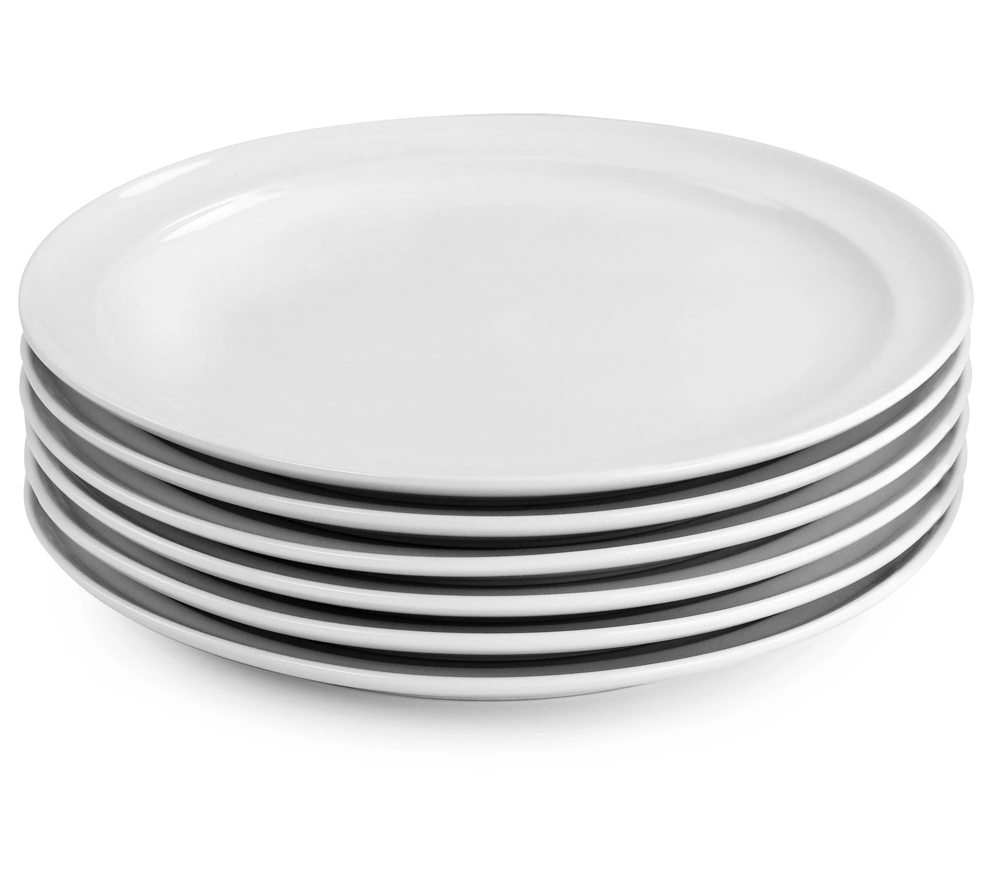Martha Stewart Set of (6) 10.8 inch Fine Ceramic Dinner Plates