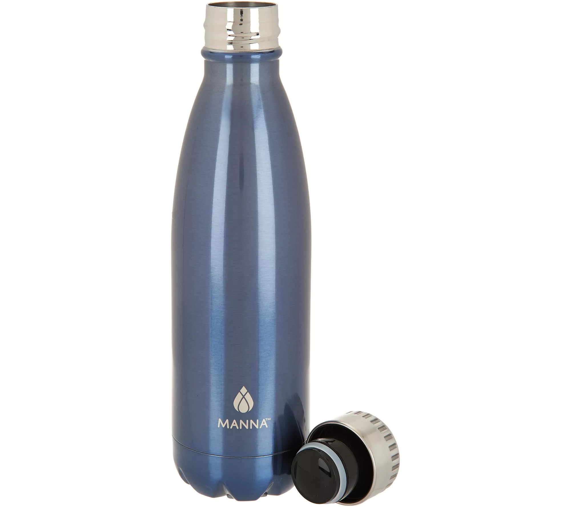 Manna Vogue S/2 17oz. Double Wall Stainless Steel Water Bottles