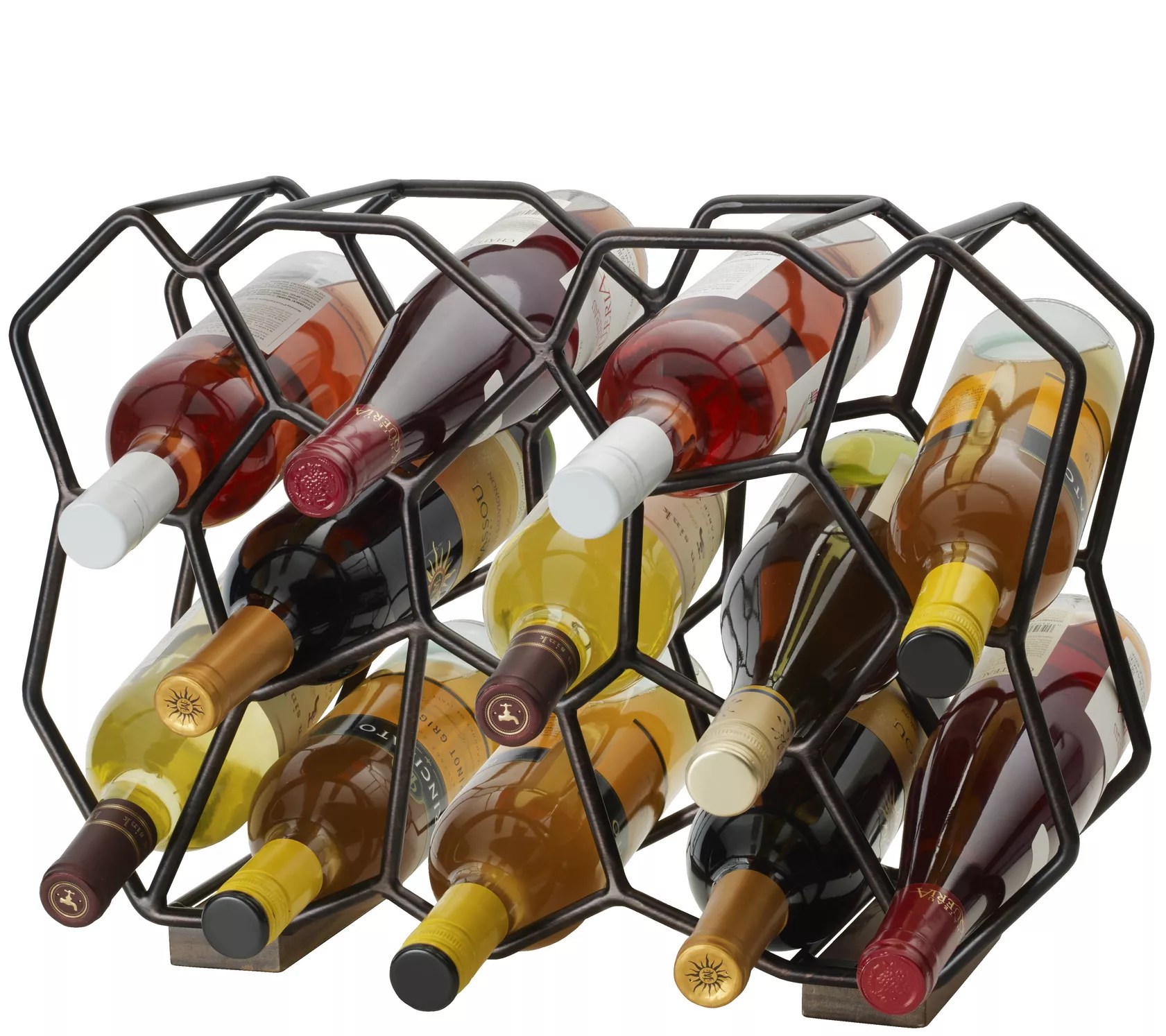 Gourmet Basics by Mikasa Ubix 12Bottle Stackable Wine Rack