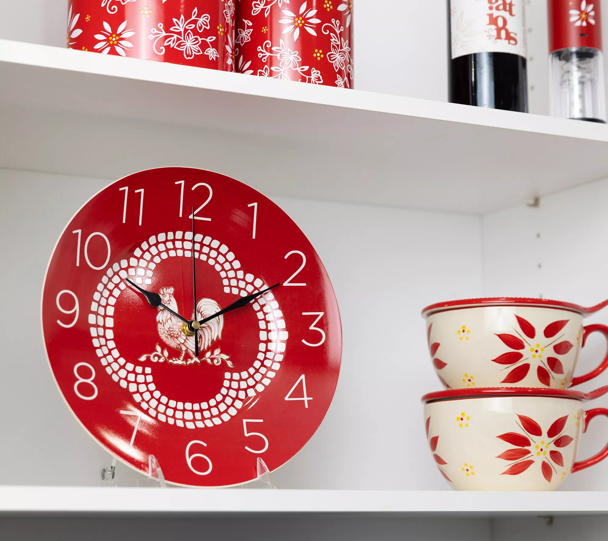 Temptations 10.5" Ceramic Clock