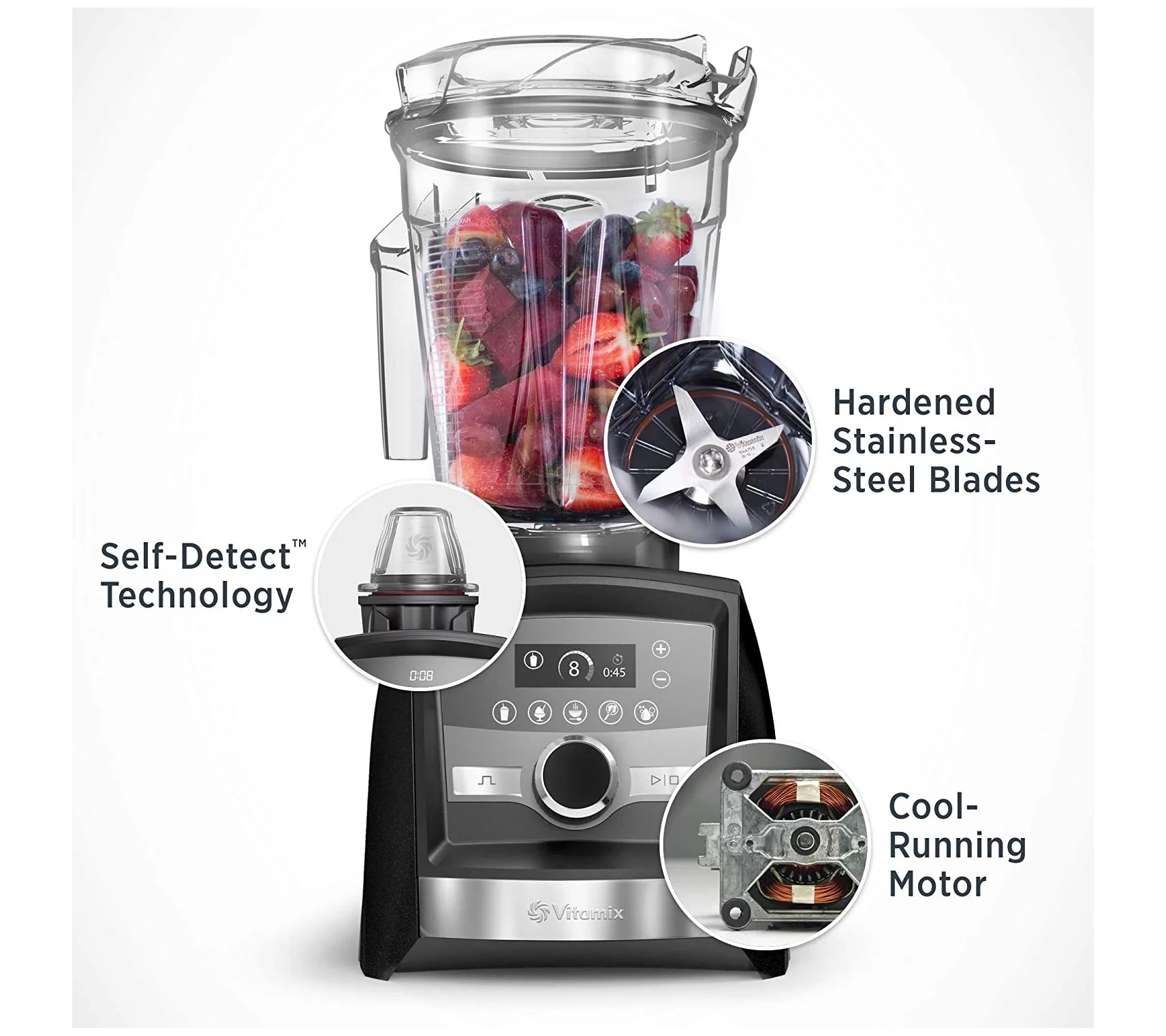Vitamix Ascent Series A3500 64oz PreProgrammed Smart Blender
