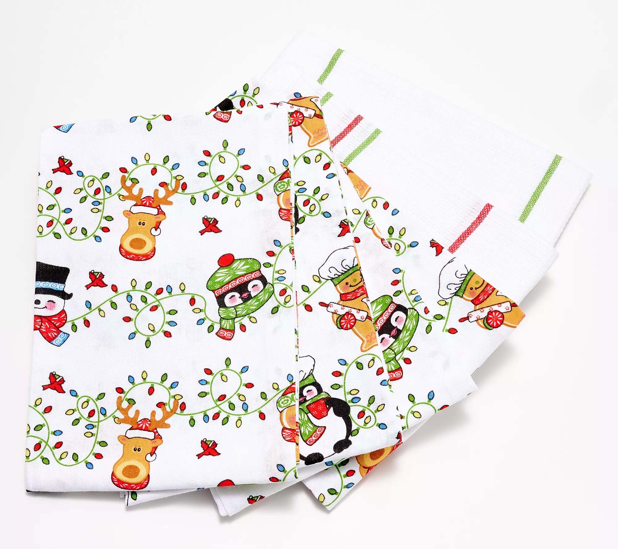 Temptations Special Edition Set of (6) Printed Cotton Towels