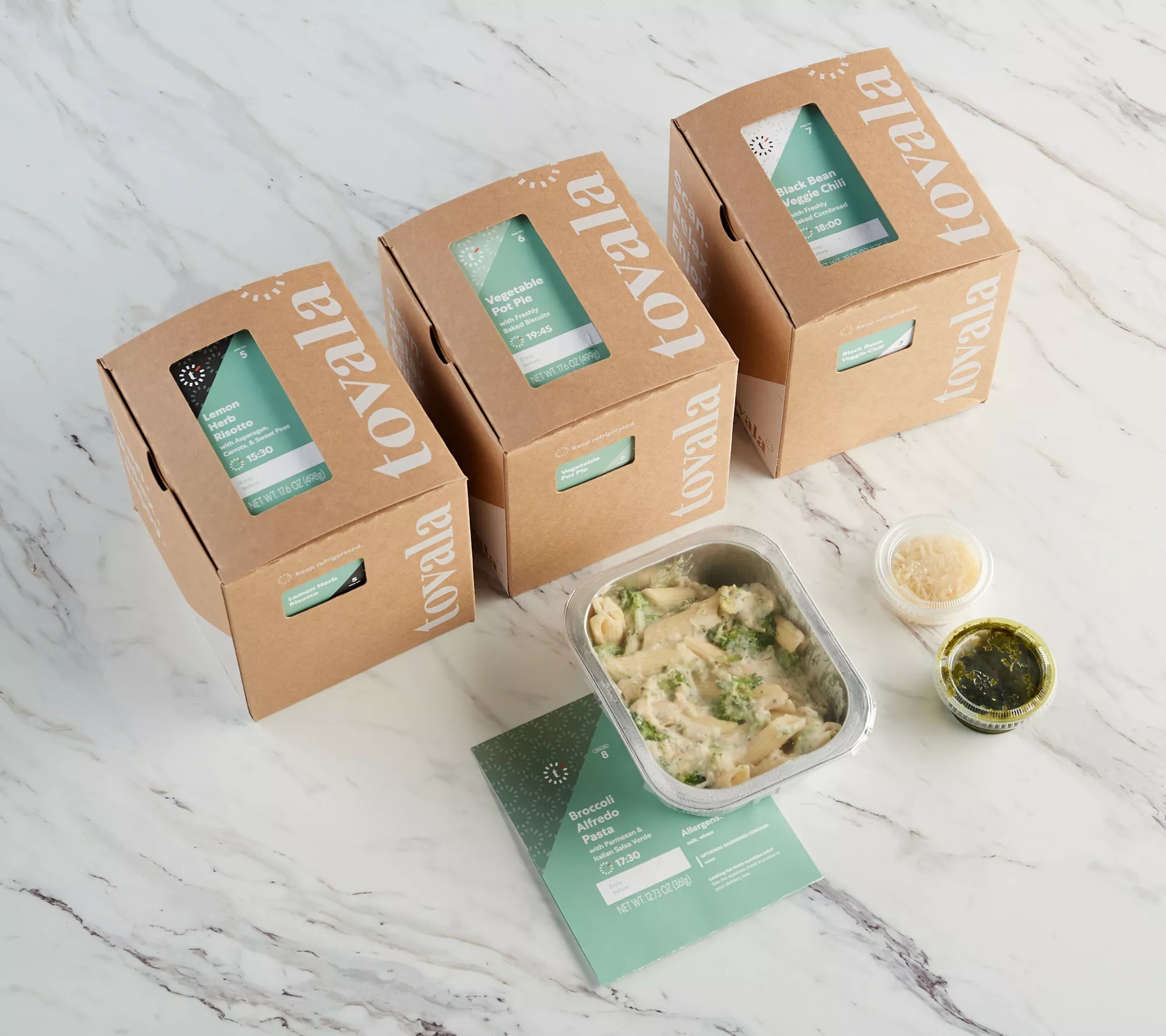 Tovala Smart Steam Countertop Oven w/ 4 Vegetarian Meal Kits