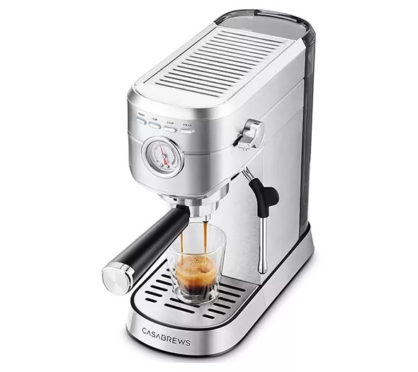 CASABREWS 2Cup Espresso Machine with Milk Frother