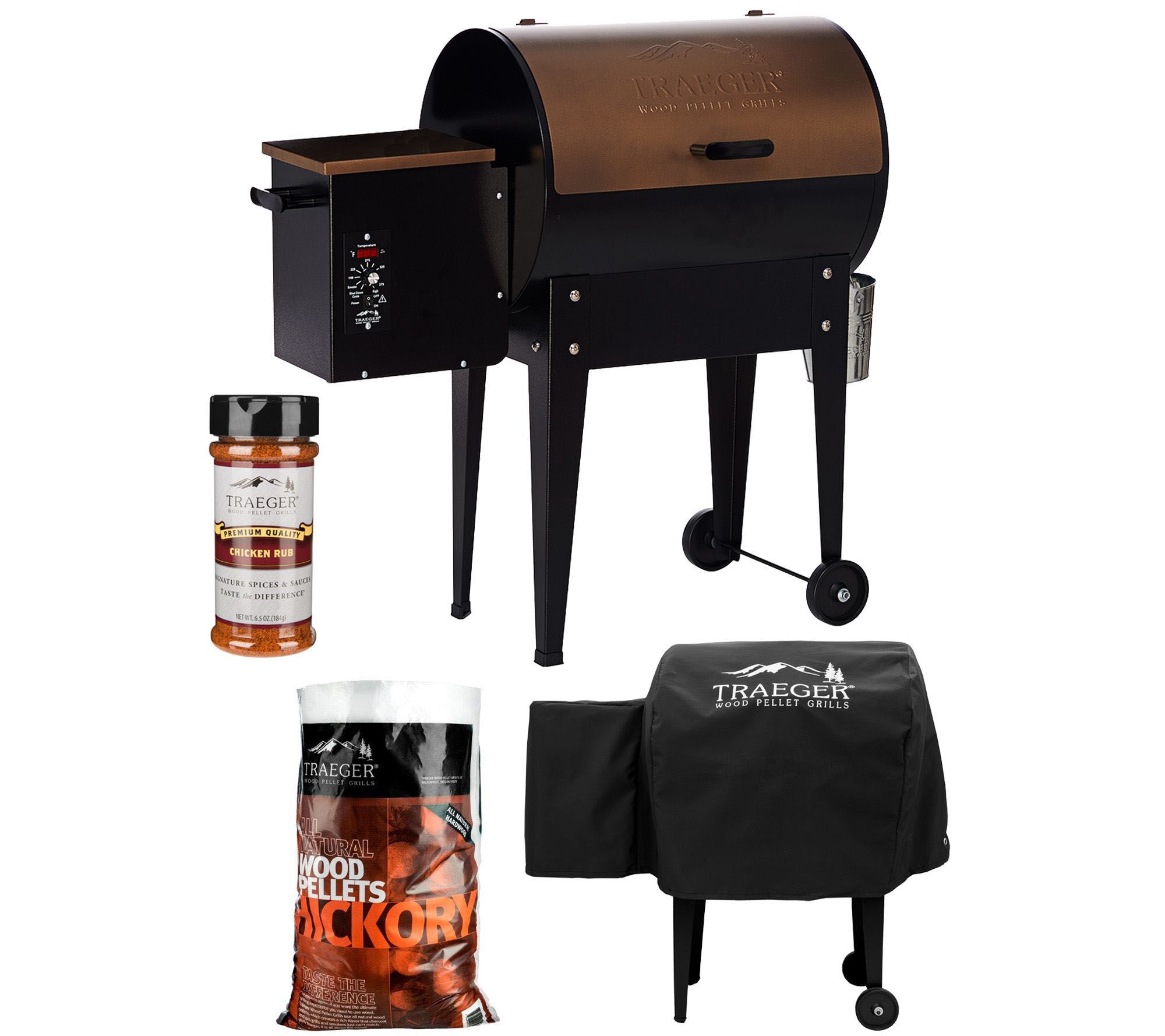 Traeger JR Elite 305 sq. in. Wood Fired Grill & Smoker - QVC.com