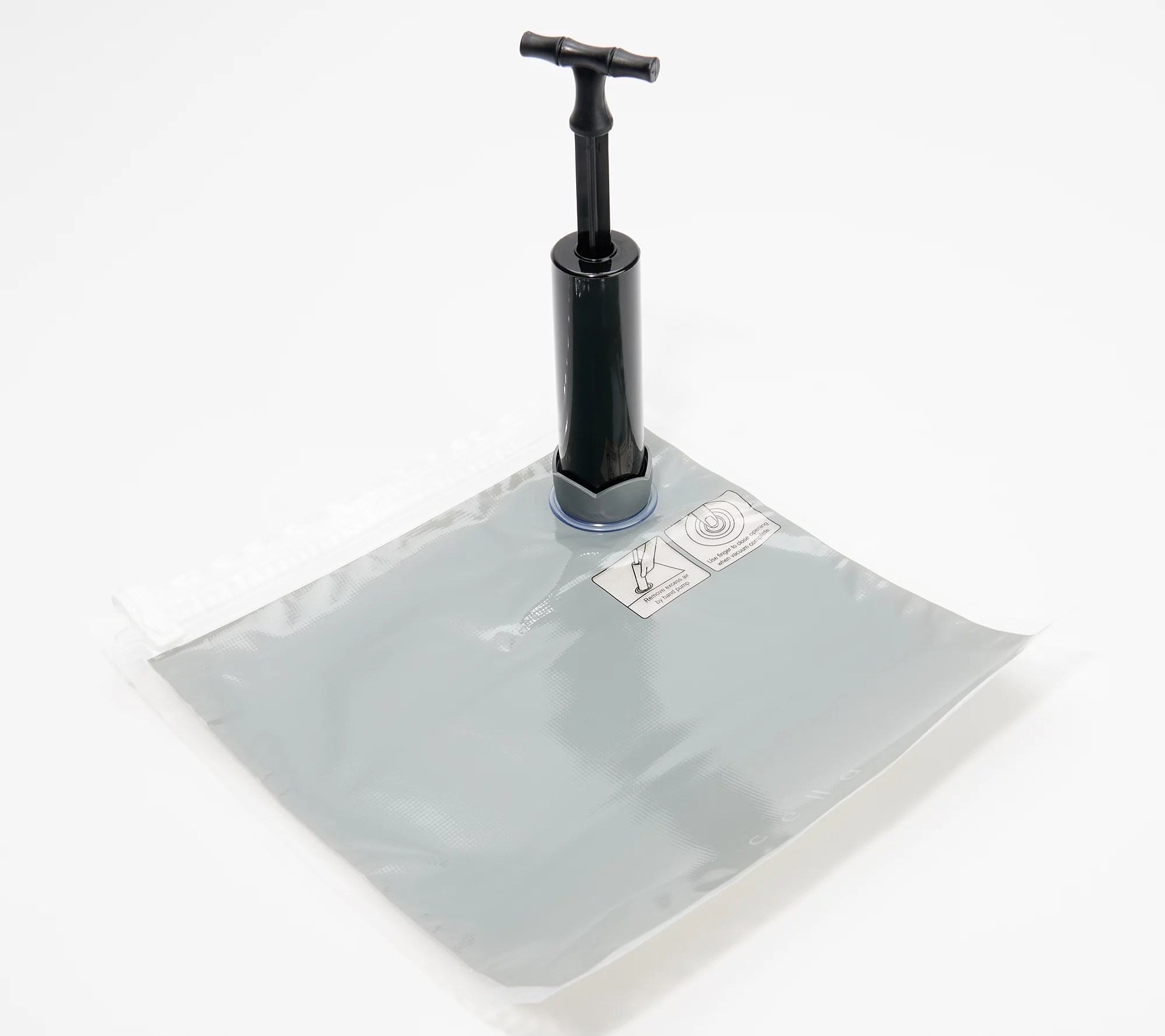 c e ll a 8pc Reusable Vacuum Seal Antimicrobial Storage Bags