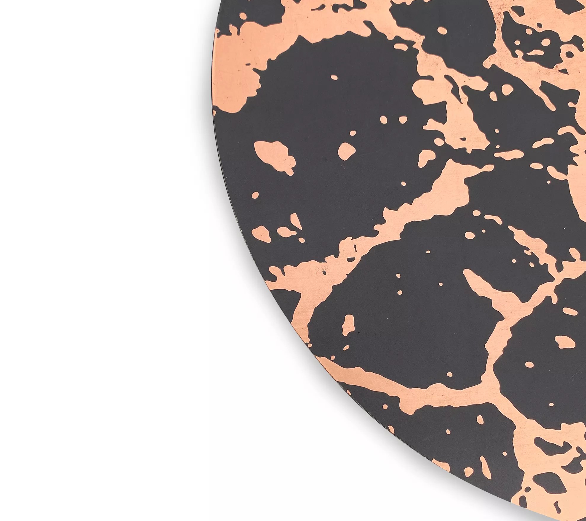 Dainty Home Set of (2) 15" Marble Cork Round Placemats