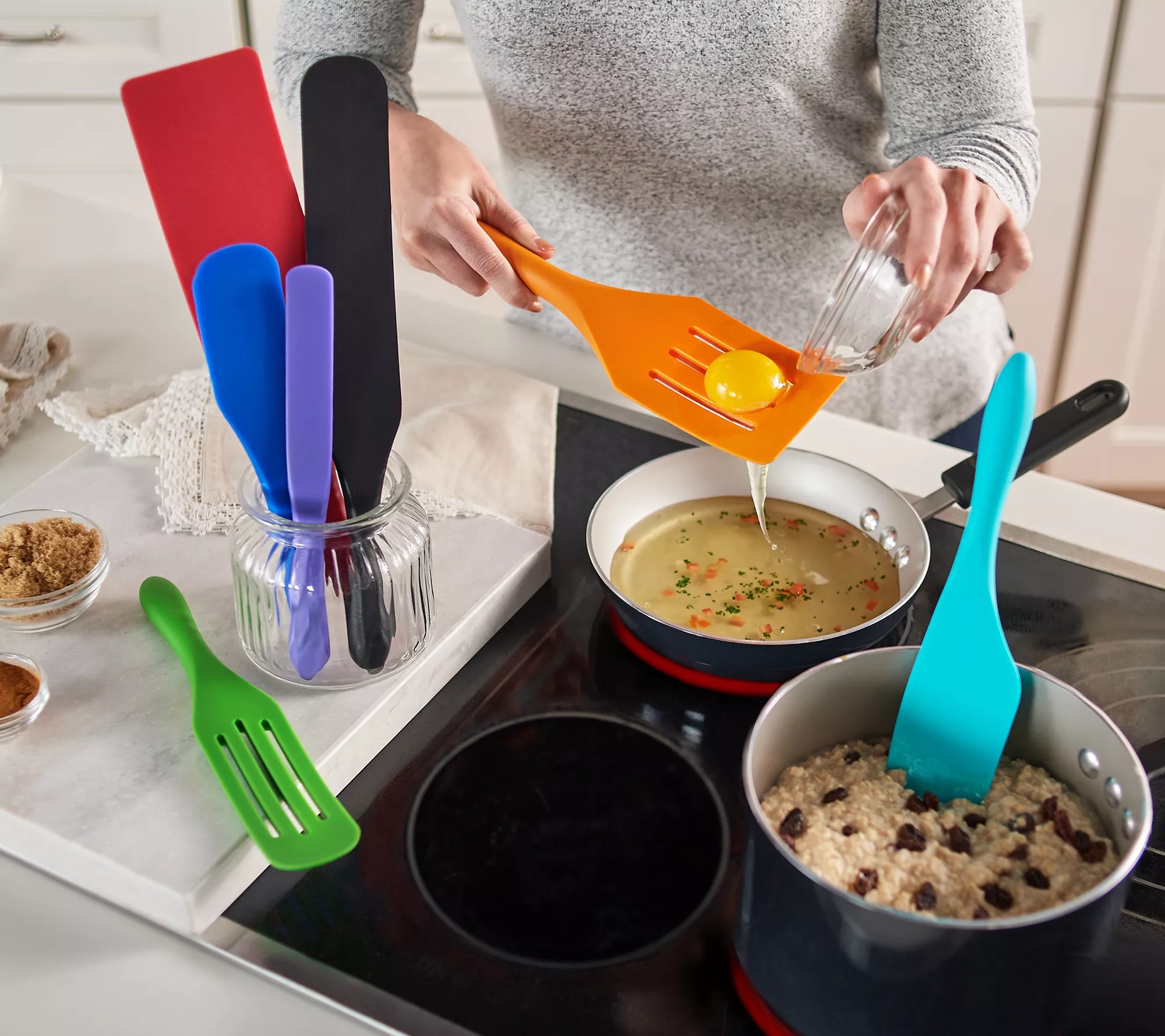 Mad Hungry 7Piece MultiUse Silicone Spurtle Set