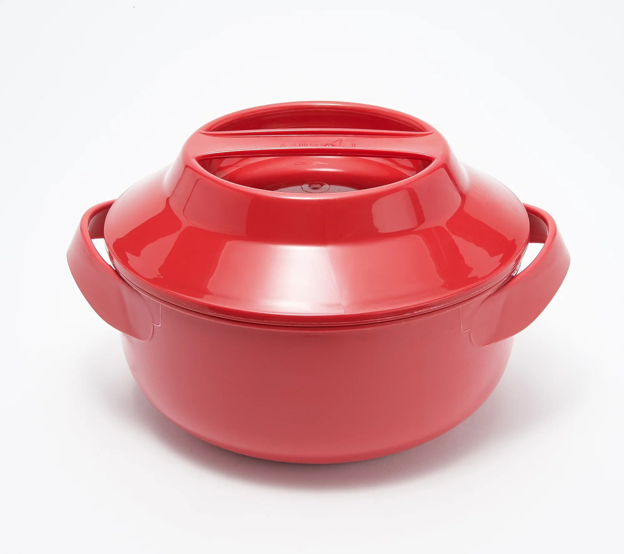 Set of (2) 9cup Microwave Thermal Hot and Cold Serving Bowls with Lids