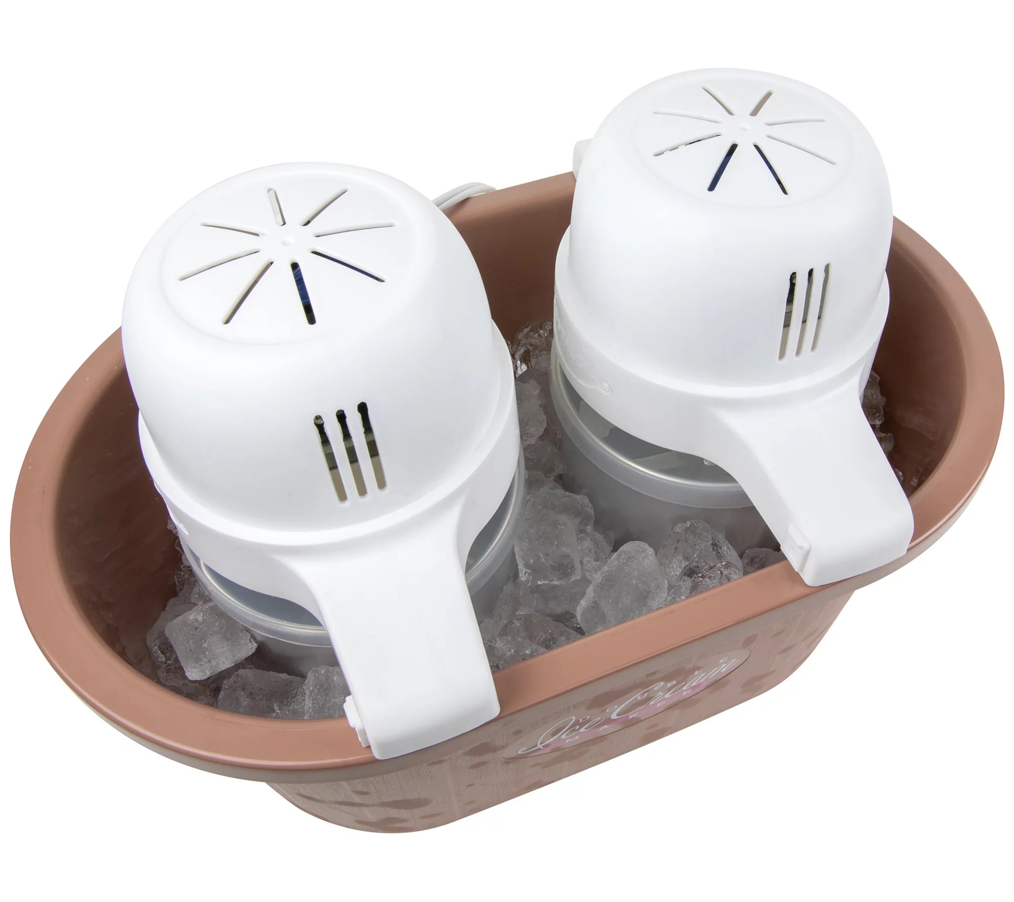 Nostalgia 4Quart Double Flavor Ice Cream Maker