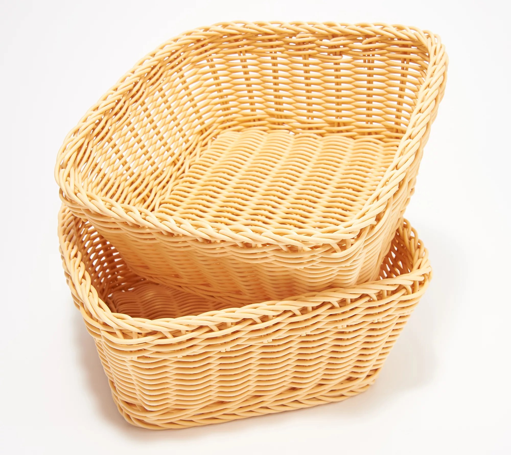 LocknLock Set of 2 DishwasherSafe Square Baskets