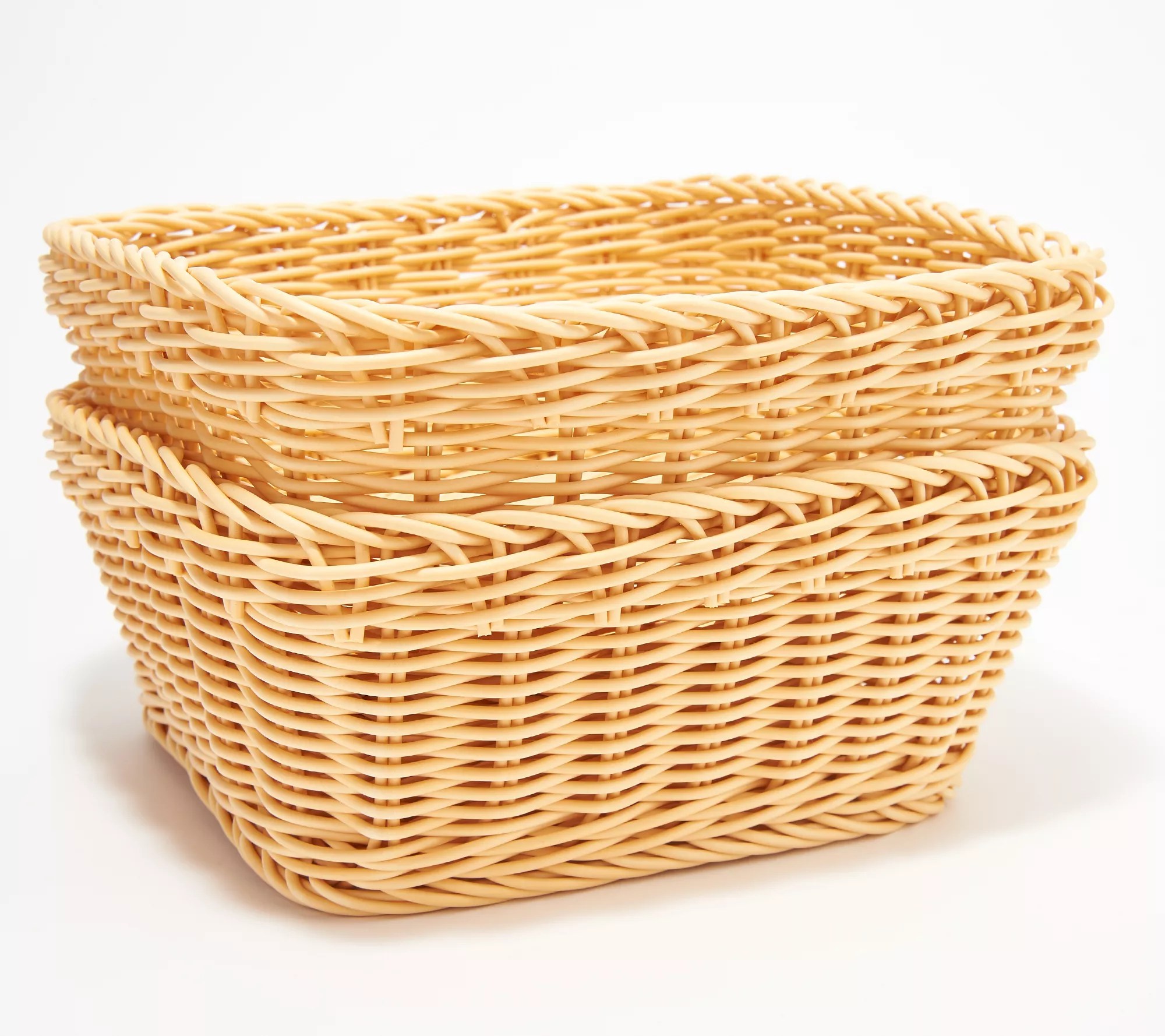 LocknLock Set of 2 DishwasherSafe Square Baskets