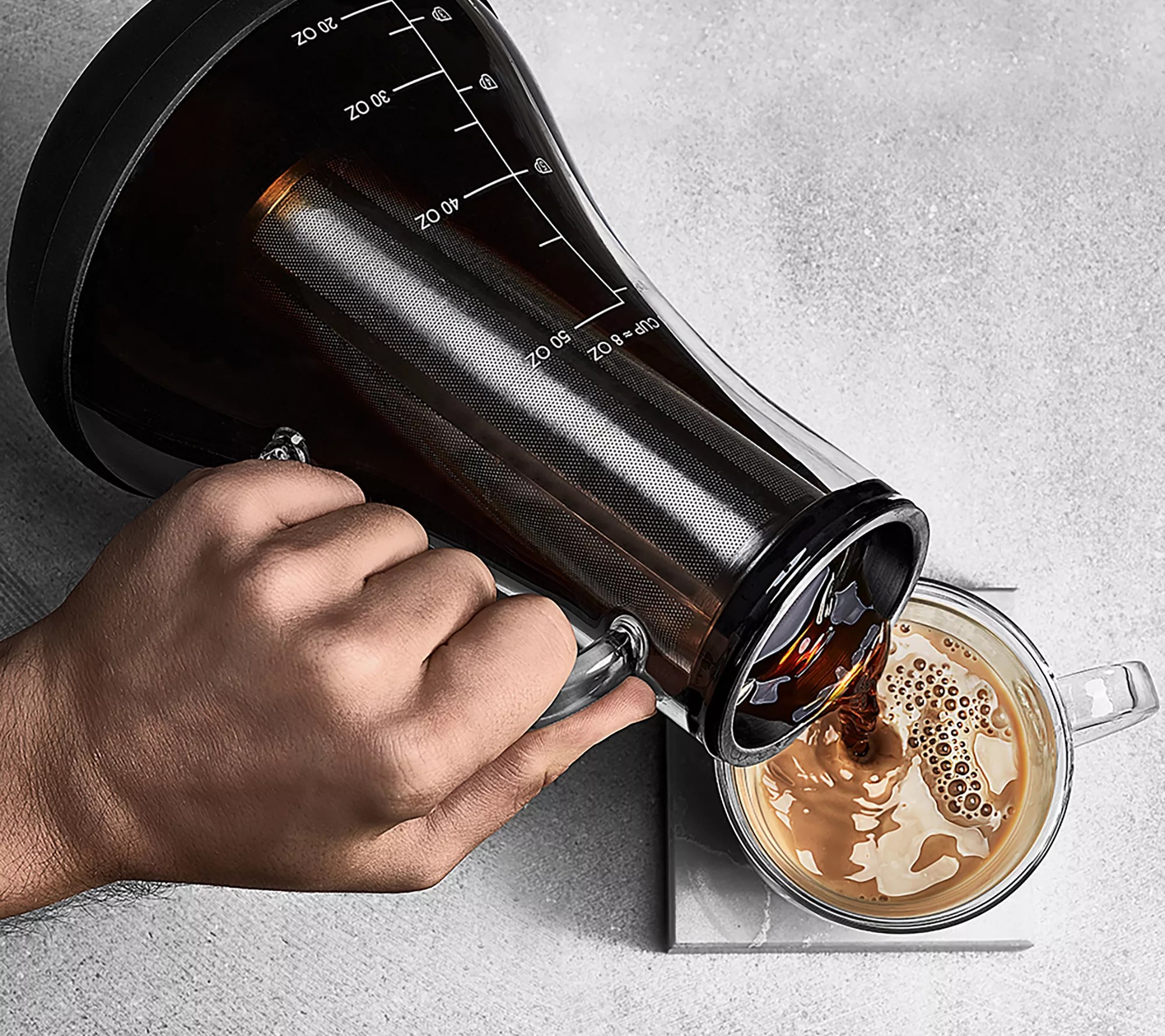 JoyJolt Fresco Airtight Cold Brew Iced Coffee Maker 48 oz