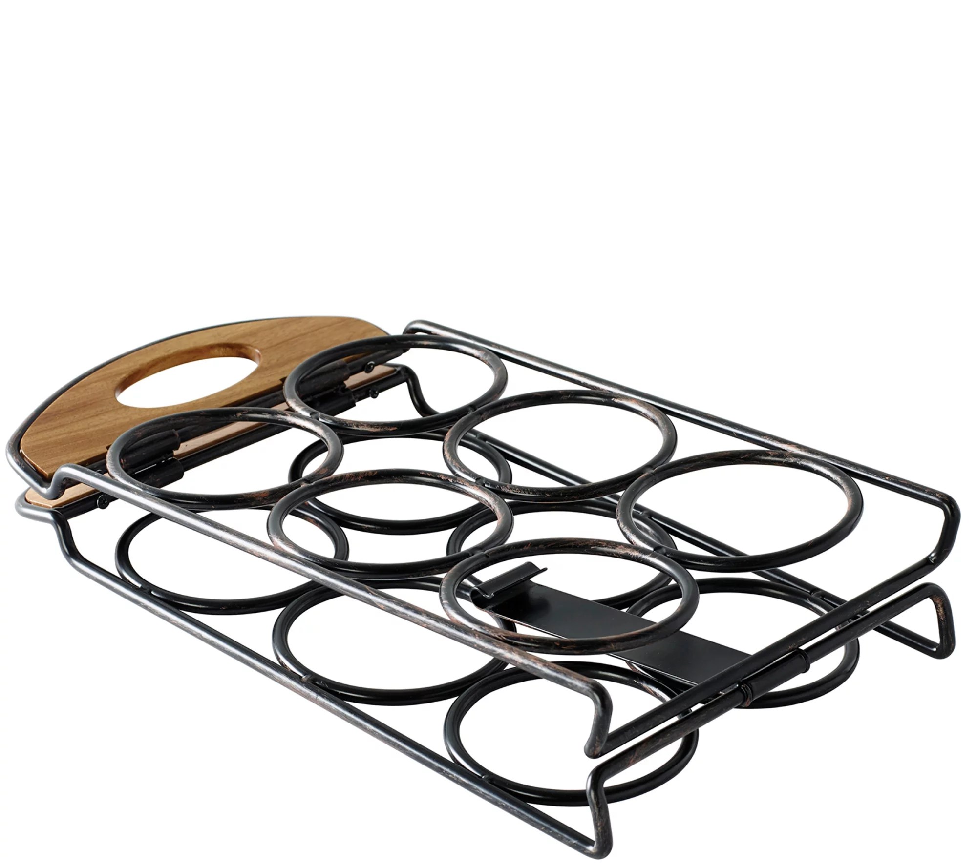 Gourmet Basics by Mikasa Folding 6Bottle WineRack