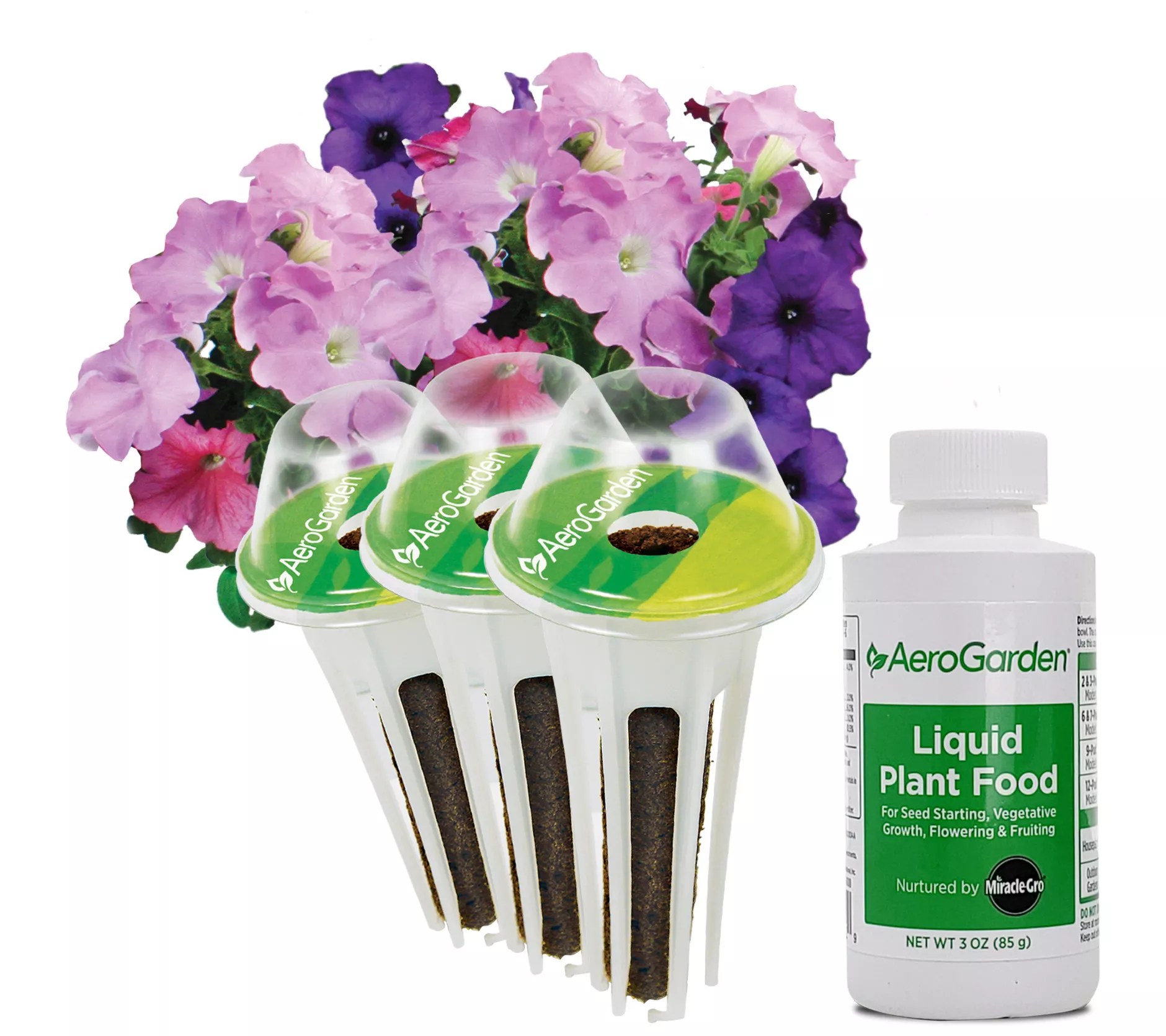 AeroGarden 3Pod Cascading Petunias Kit