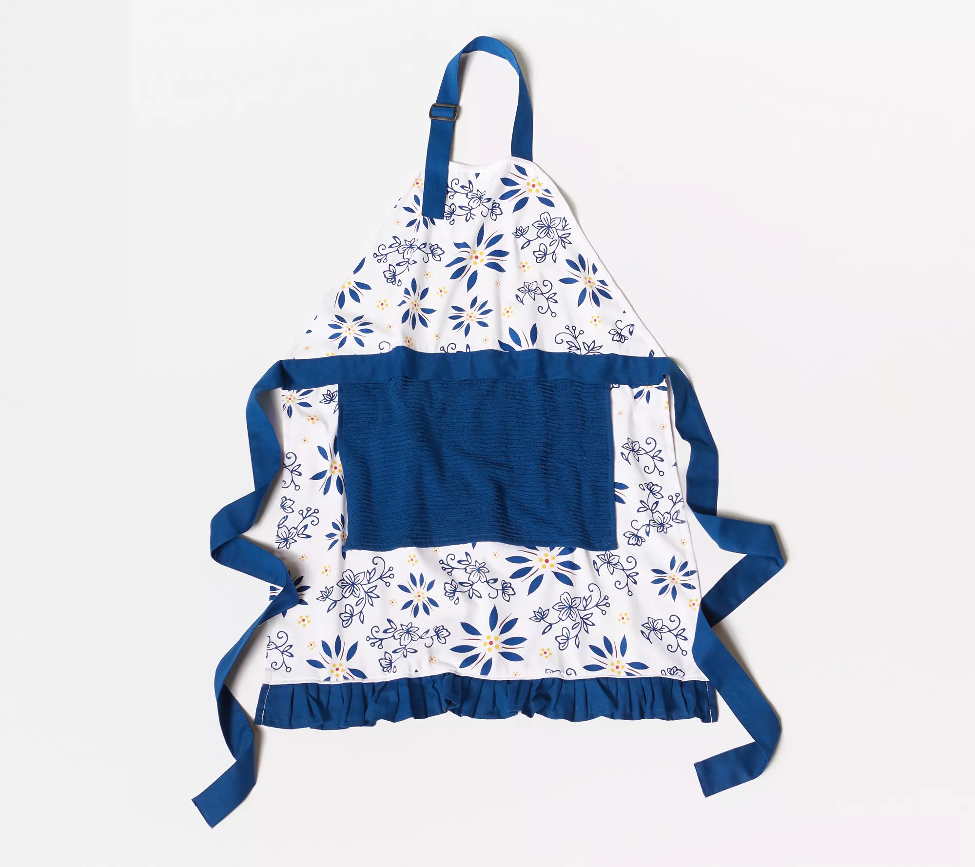 Temptations Classic Printed Apron with Detachable Towel & Pocket