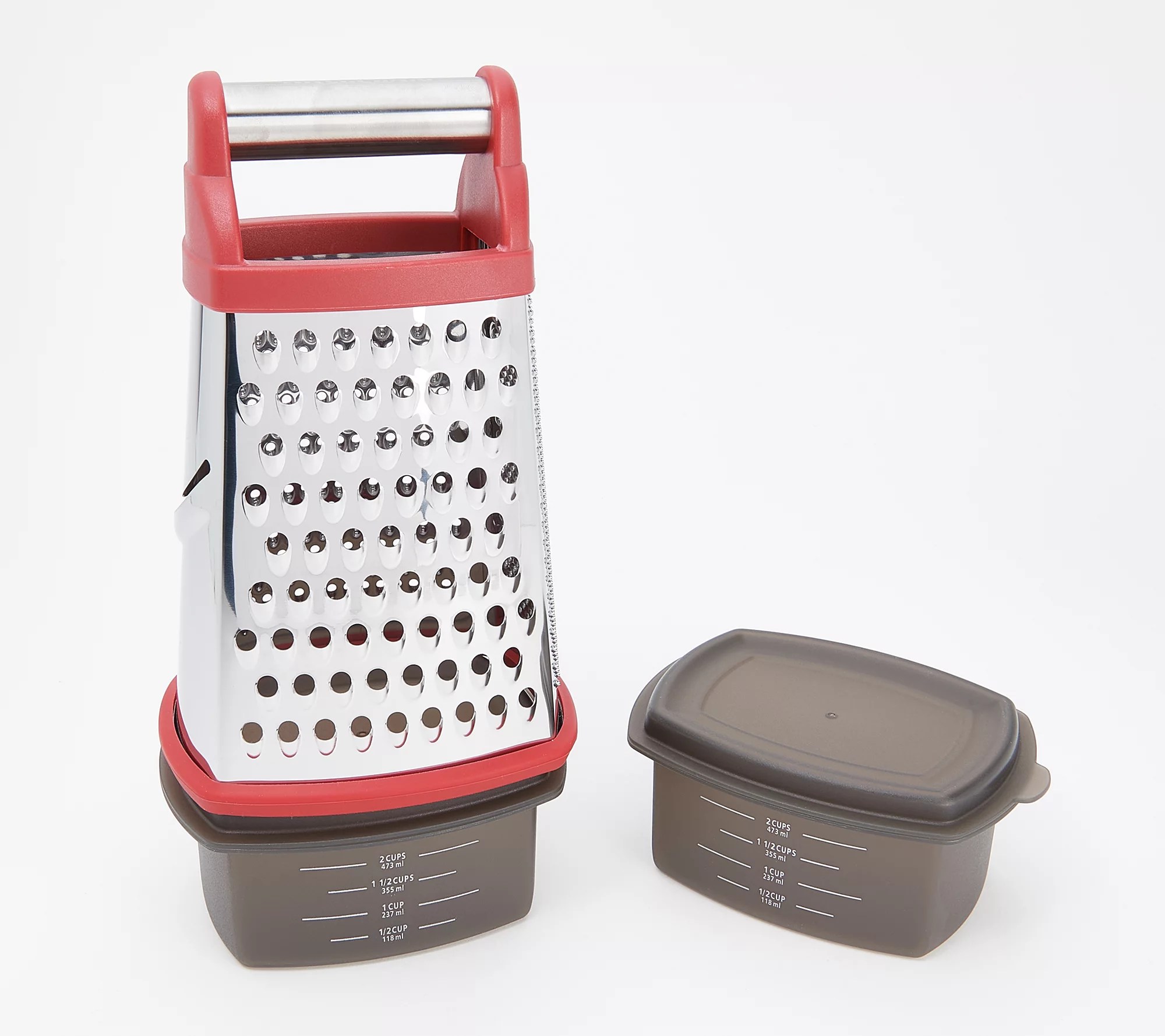 KitchenAid Box Grater with 2 Catch Bins and Lids