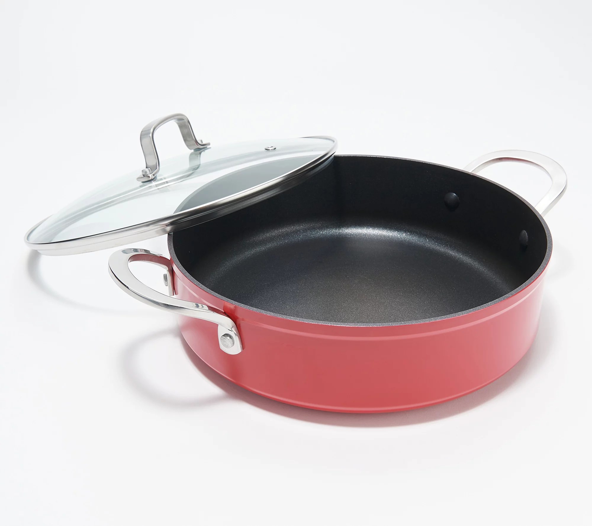 "As Is" Cook's Essentials Aluminum 4qt Covered Everyday Pan