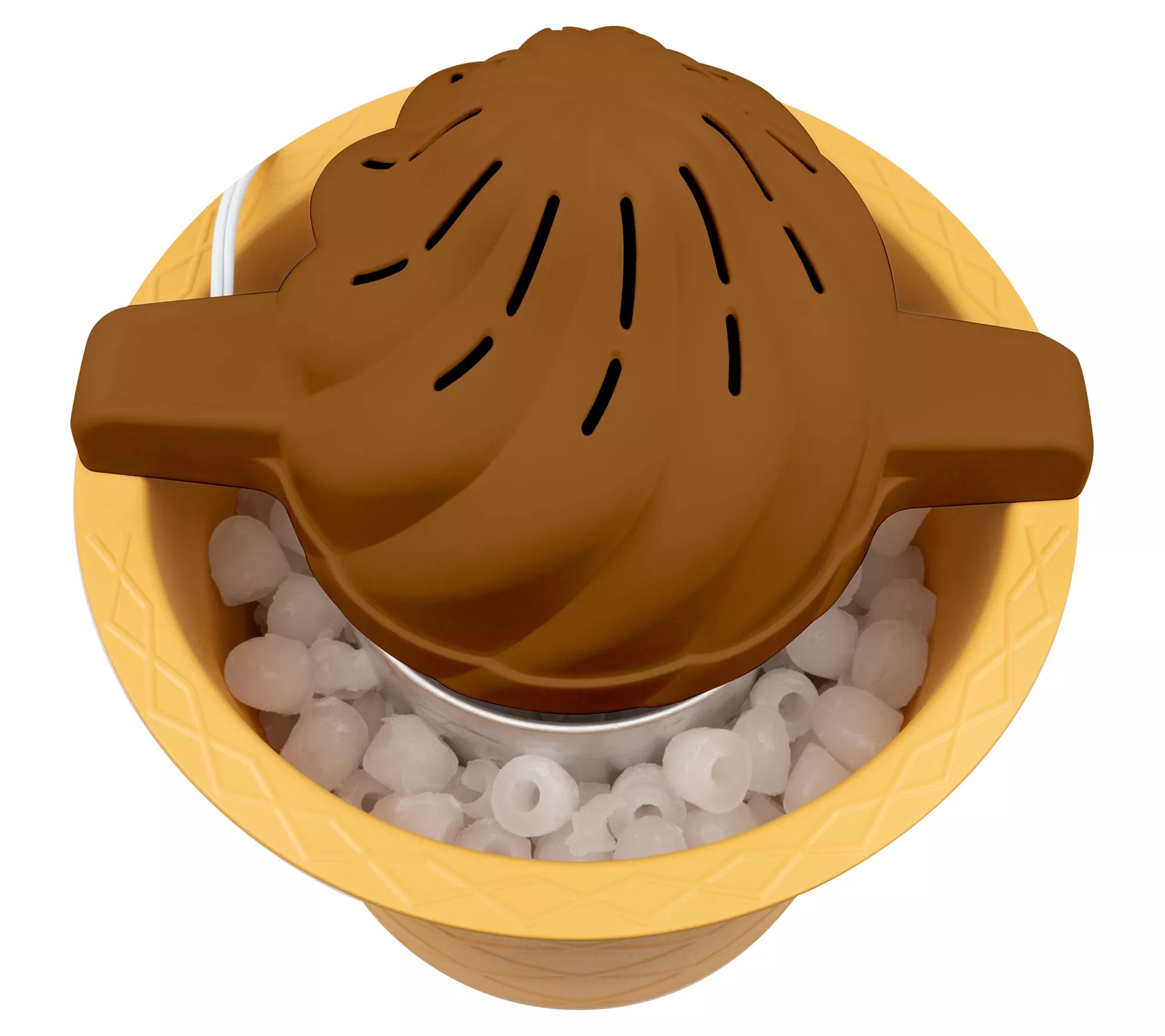 Nostalgia 4Quart Swirl Cone Ice Cream Maker