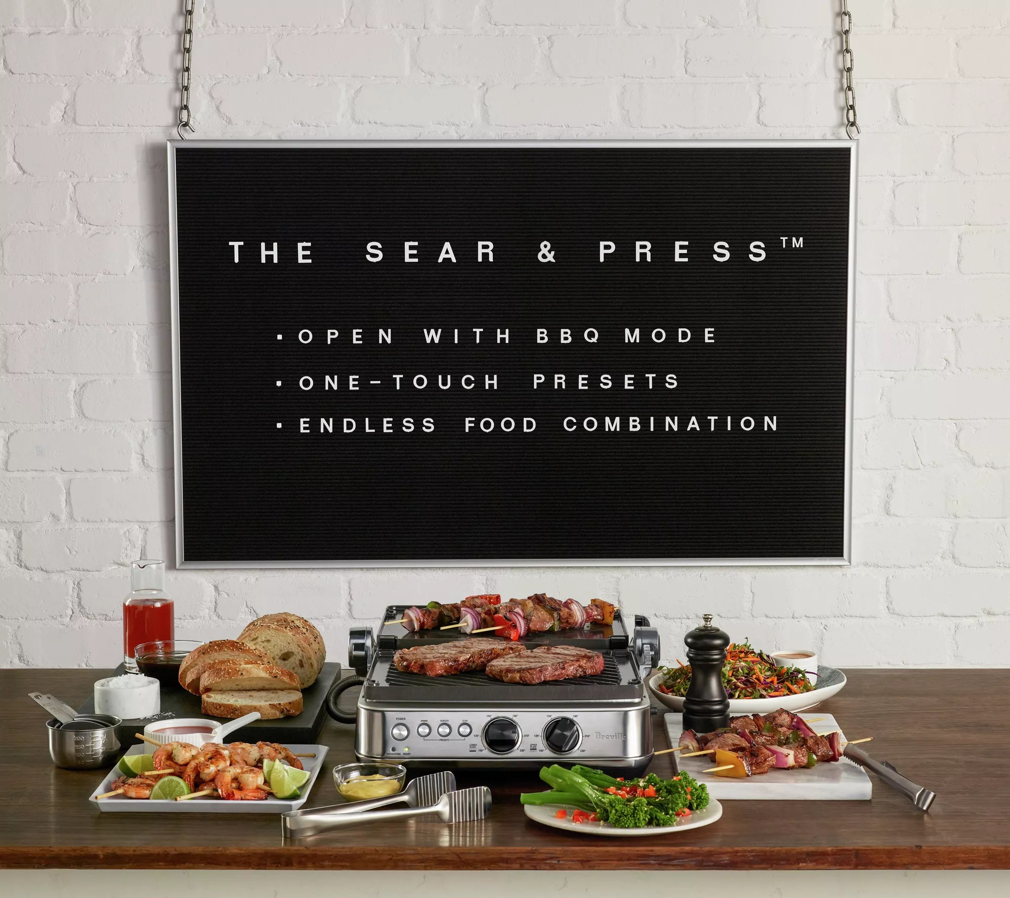 Breville Sear & Press Grill - QVC.com