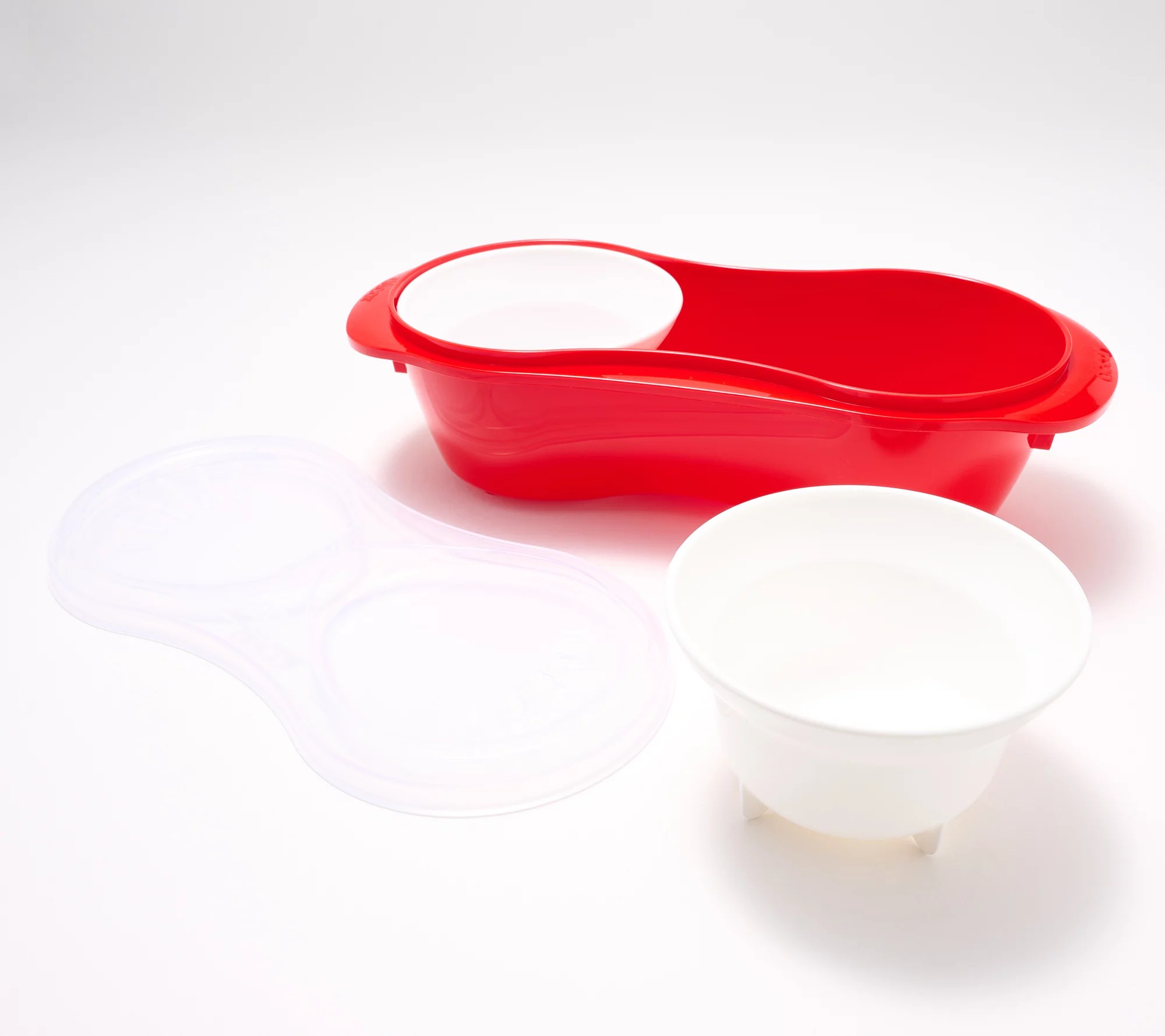 Decor Set of (2) 3in1 Microsafe Egg Cookers