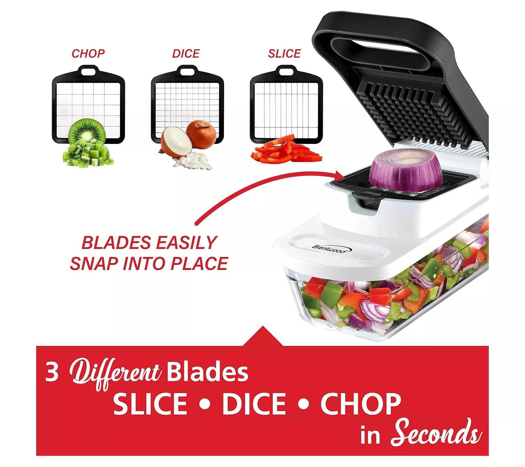 Brentwood Pro Food Chopper and Vegetable Dicer