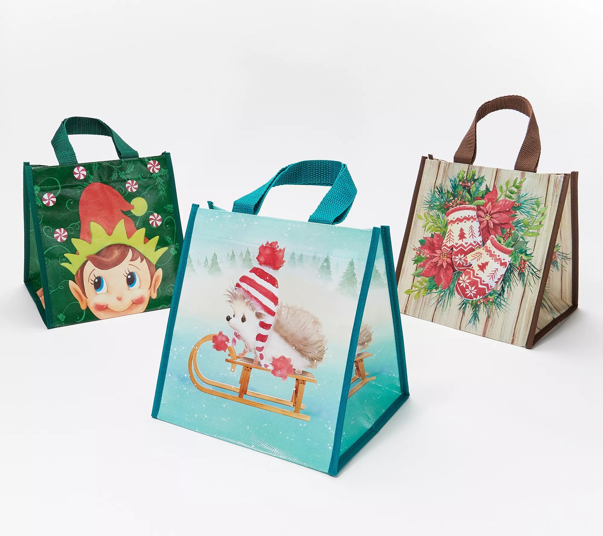 (QVC) Lock & Lock Set of 6 Canister or Rectangle Set w/ Holiday Bags