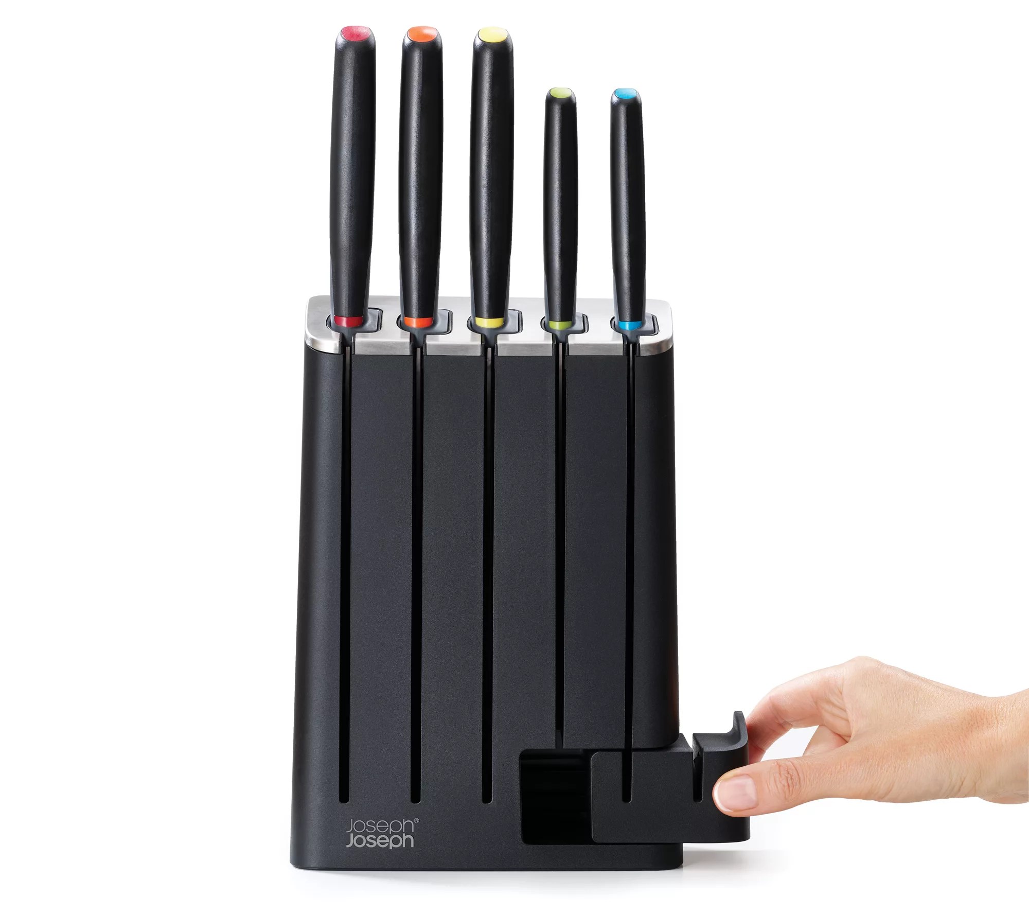 Joseph Joseph 5pc SlimBlock Knife Set with Sharpener