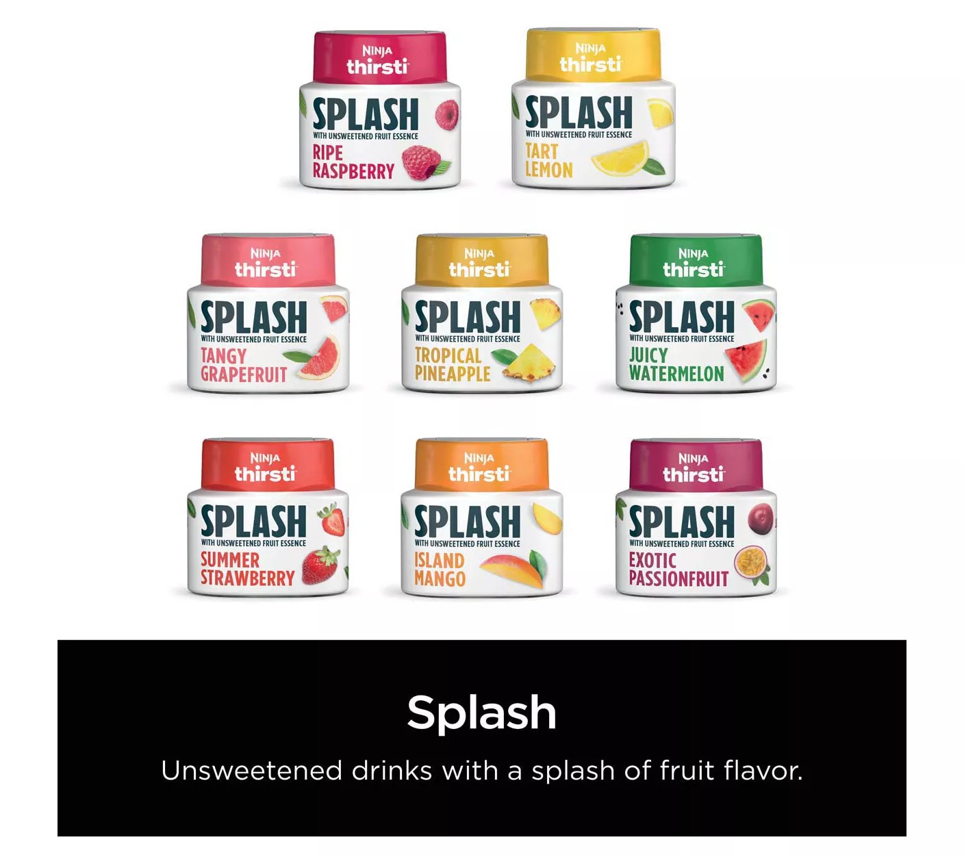 Ninja Thirsti SPLASH Flavored Water Drops Unsweetened