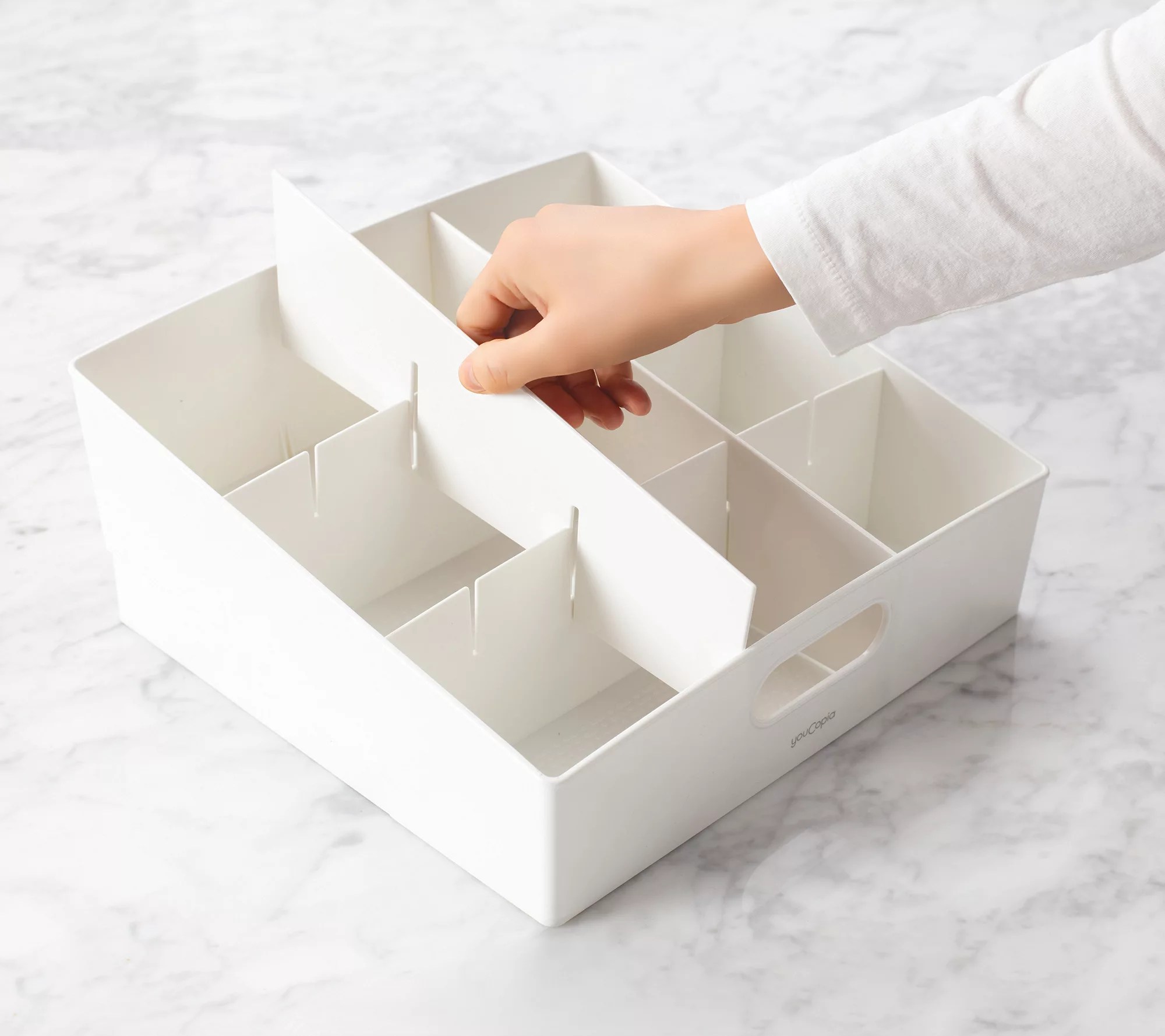 (QVC) Q2 YouCopia 2Pc. Kitchen Storage Bins with Dividers