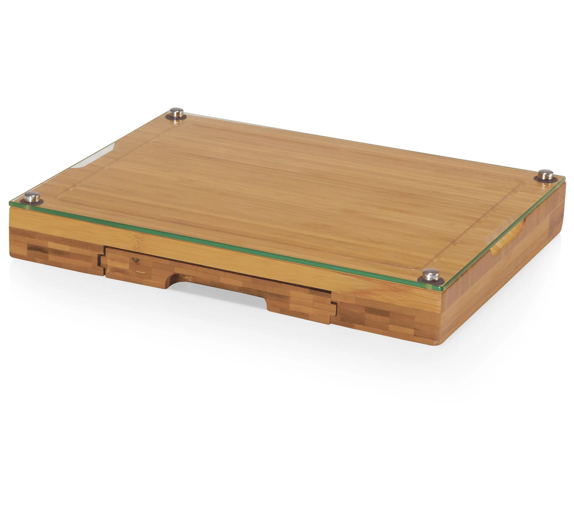 MLB Concerto Glass Top Cheese Cutting Board & T ools Set