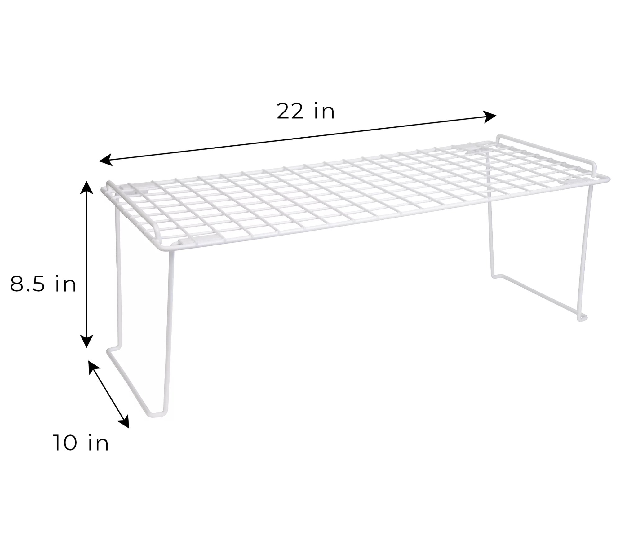 Smart Design 22 x 10 inch Stacking Shelf Rack