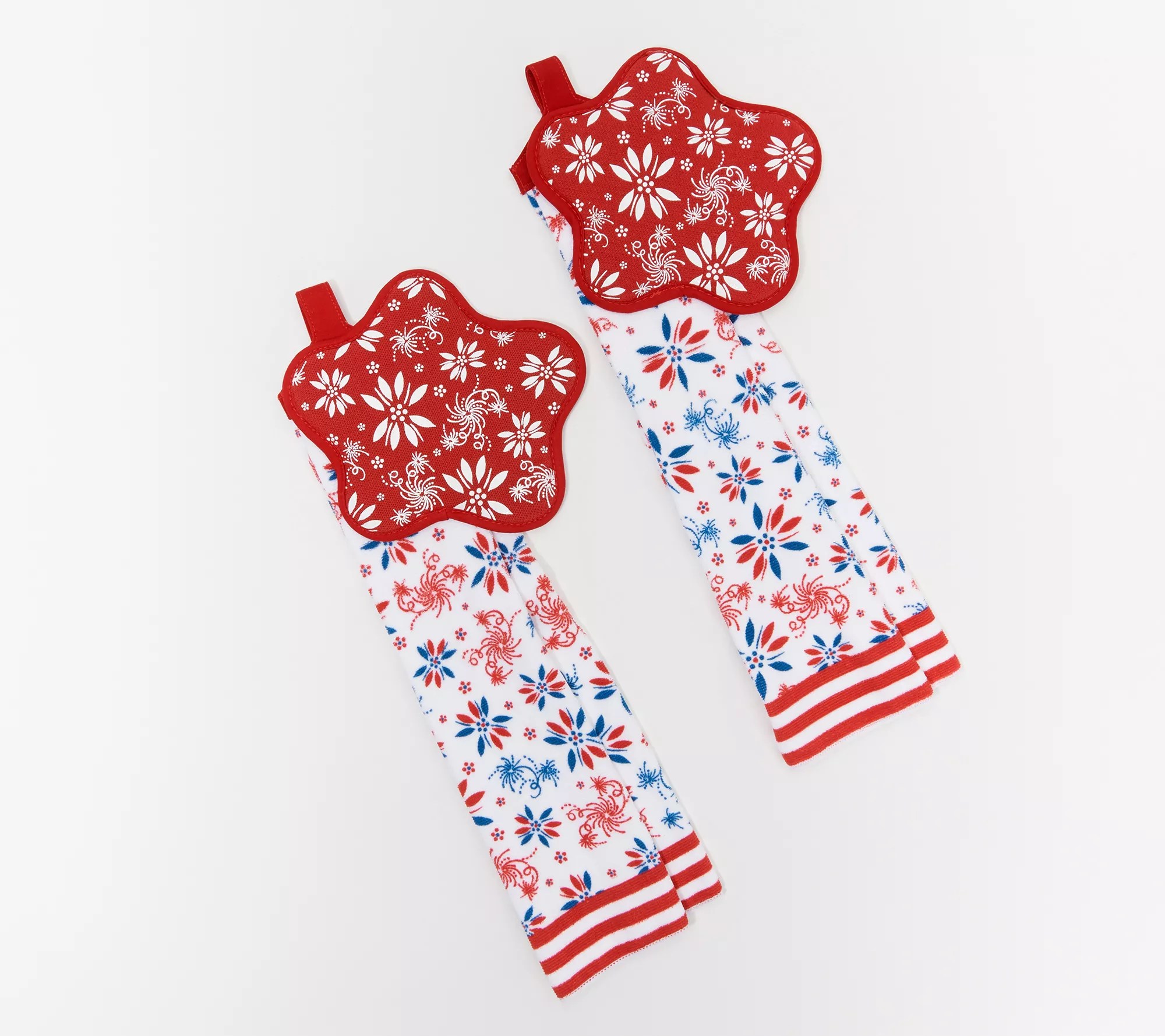 Temptations Set of 2 Classic Kitchen Towel and Mitt Set