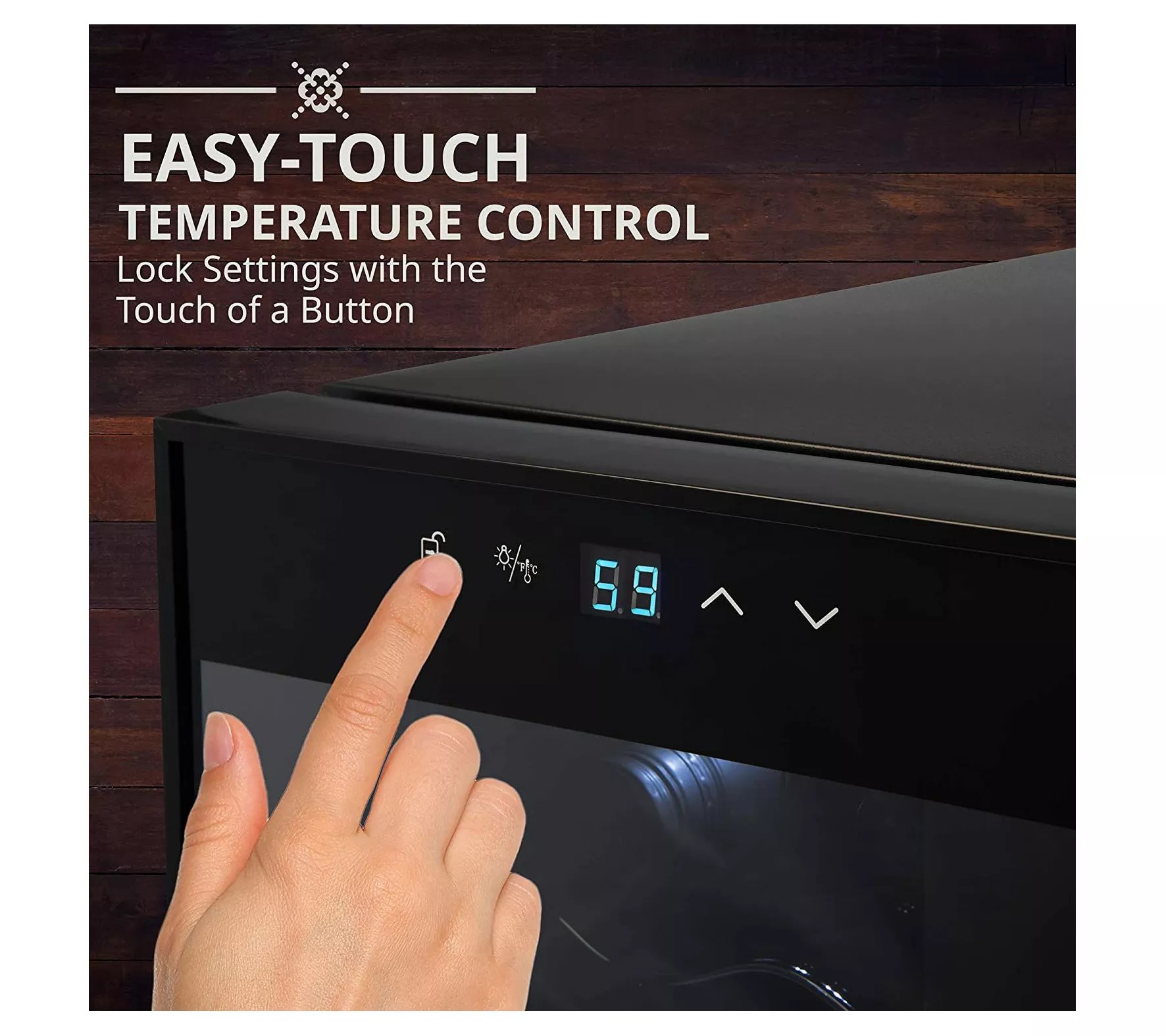 Ivation 28Bottle Wine Cooler w/Lock