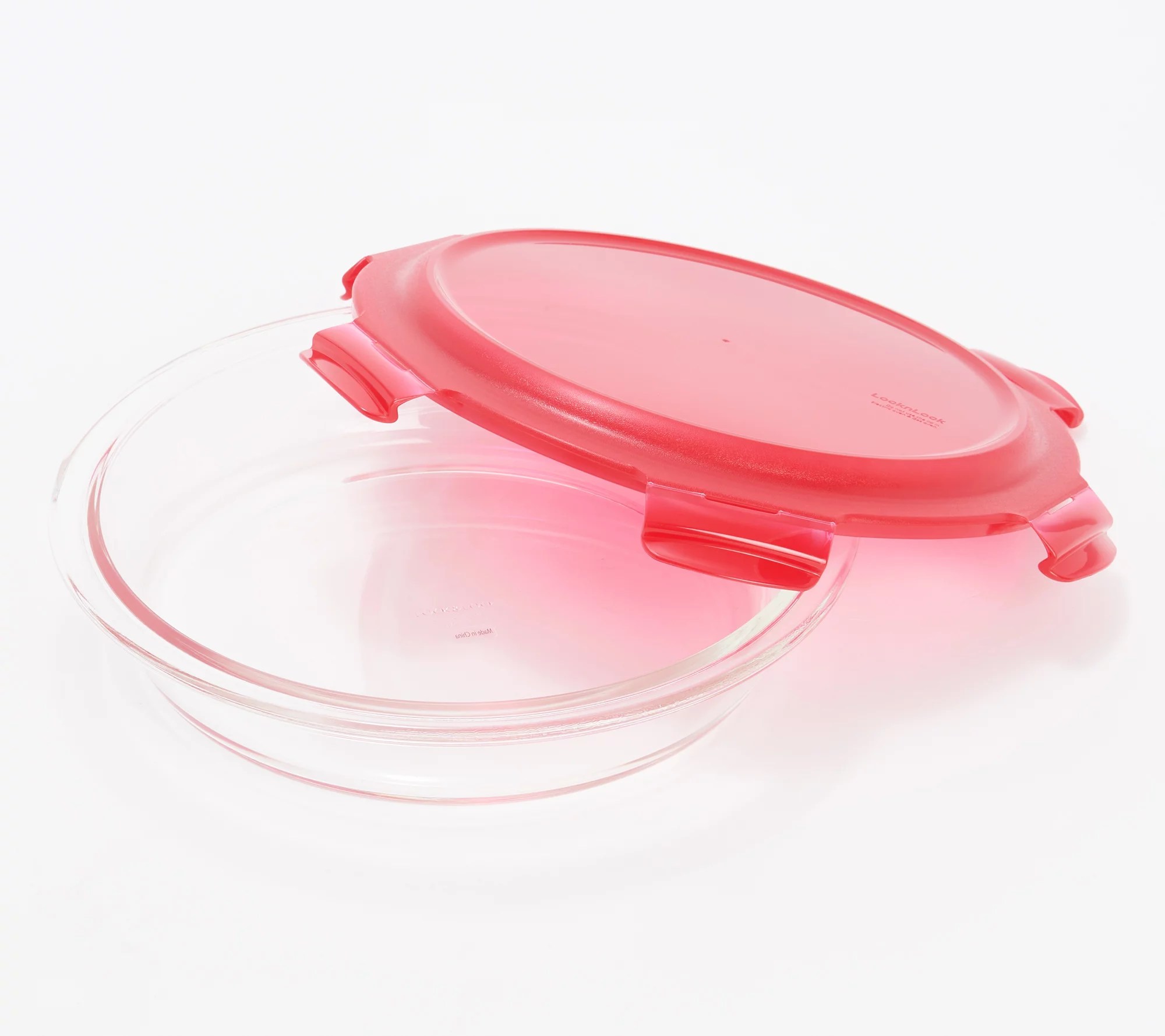 LocknLock Glass Pie Dish with Locking Lid