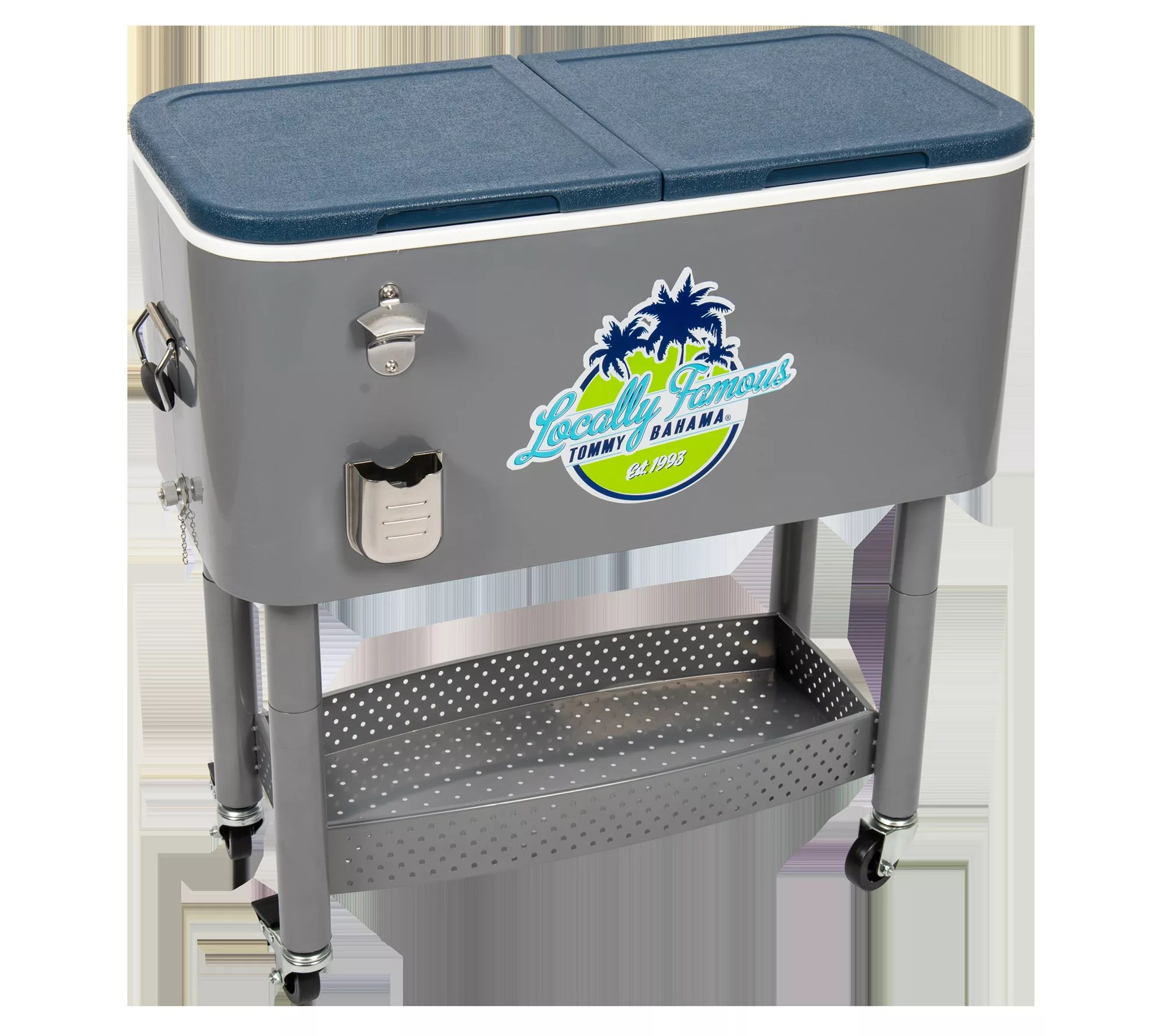 Tommy Bahama 77Quart Entertainer Rolling Party Cooler
