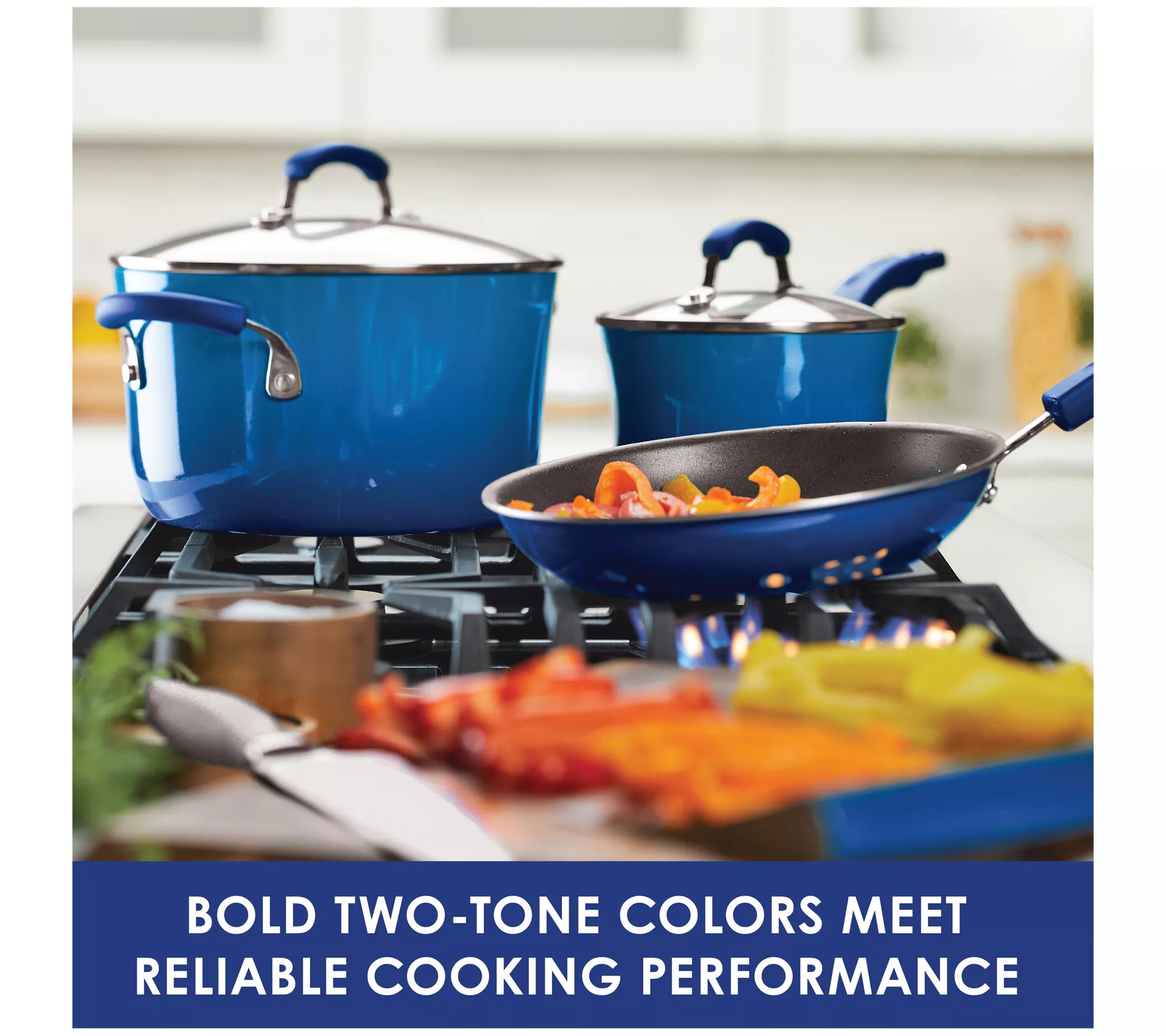 Rachael Ray Hard Enamel Nonstick 14Piece Cookware Set