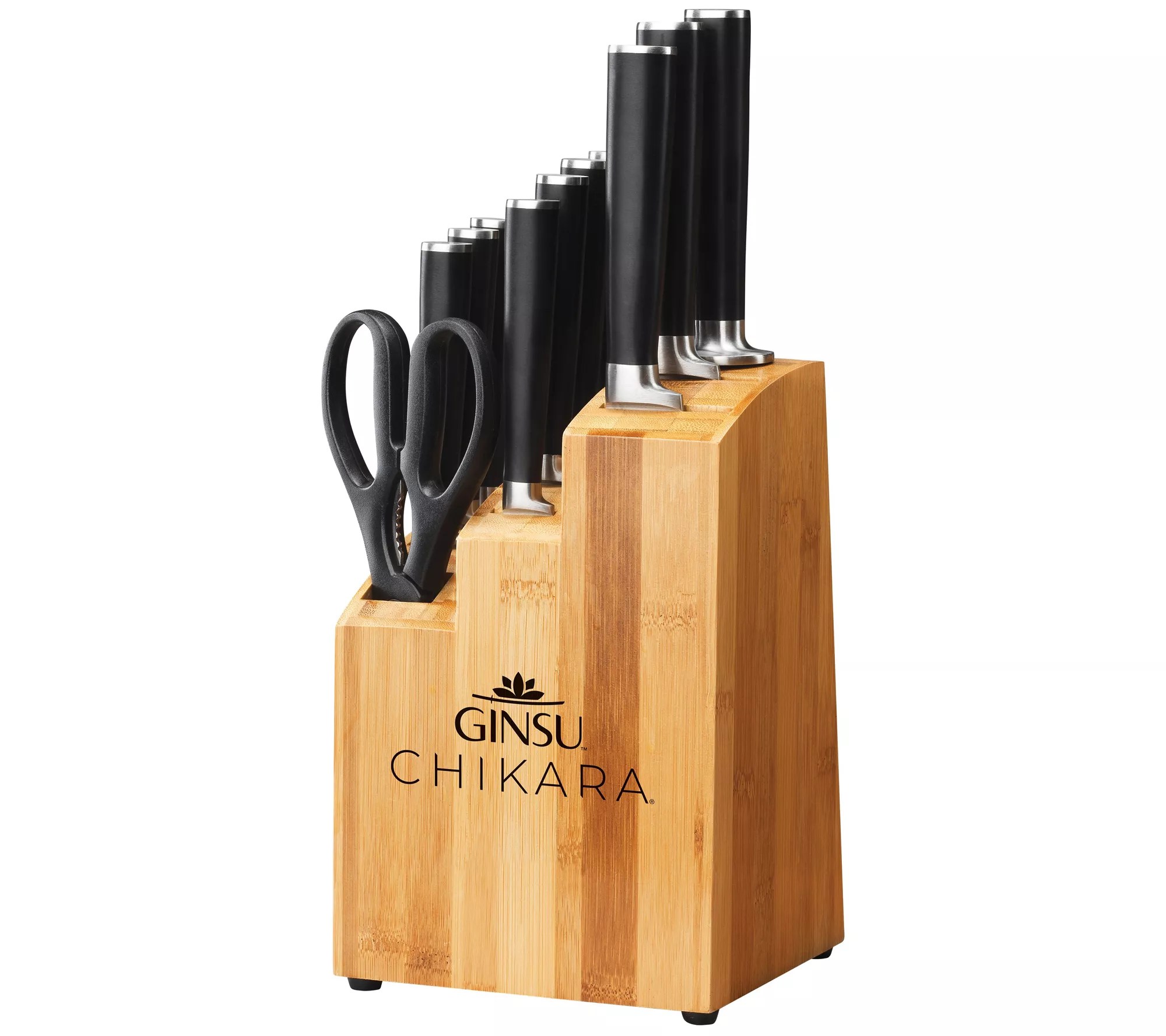 Ginsu Chikara 12Piece Bamboo Block Knife Set