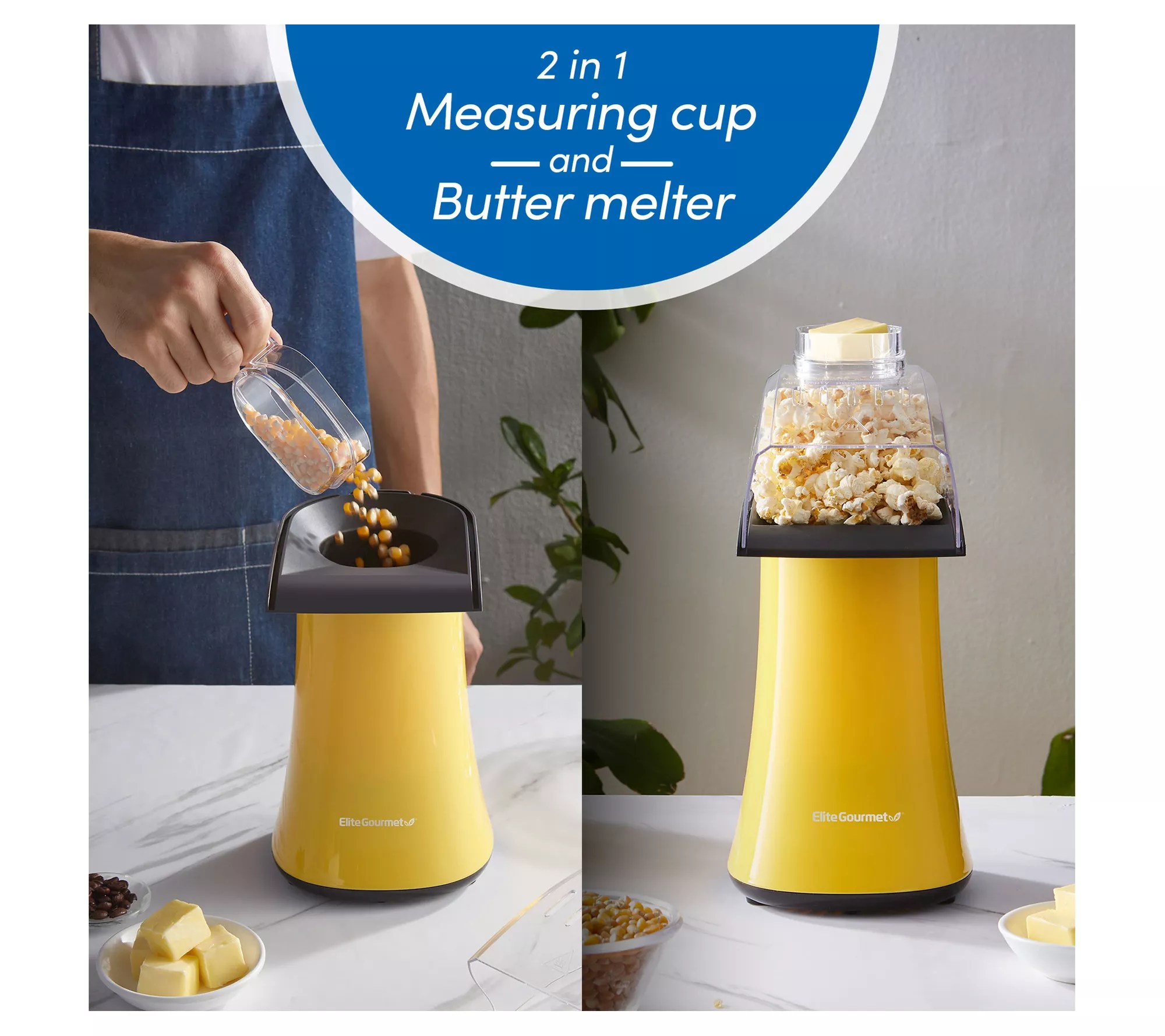 Elite Gourmet Fast Hot Air Popcorn Popper - QVC.com