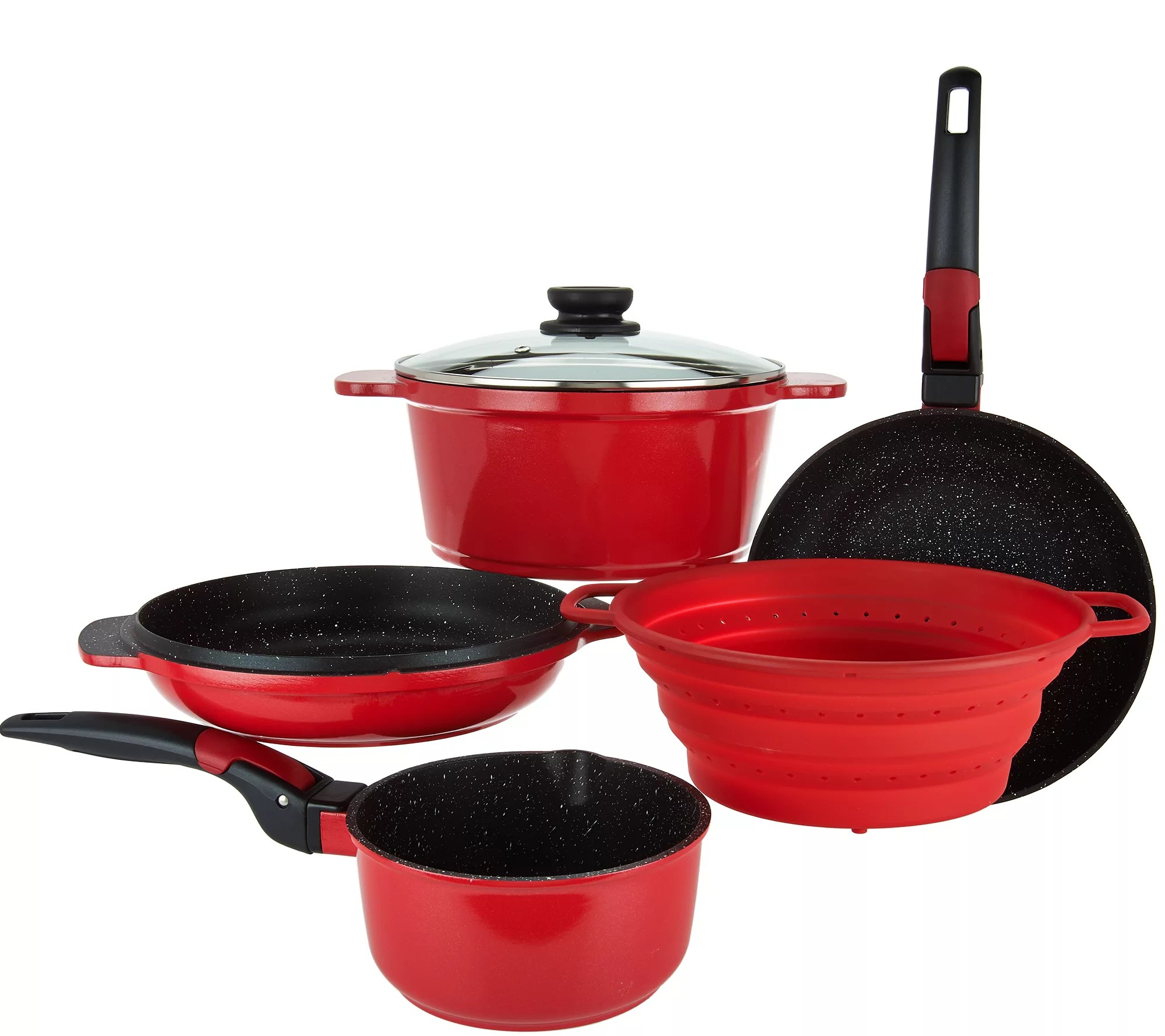 Cook's Essentials 6piece Stackable Cookware Set