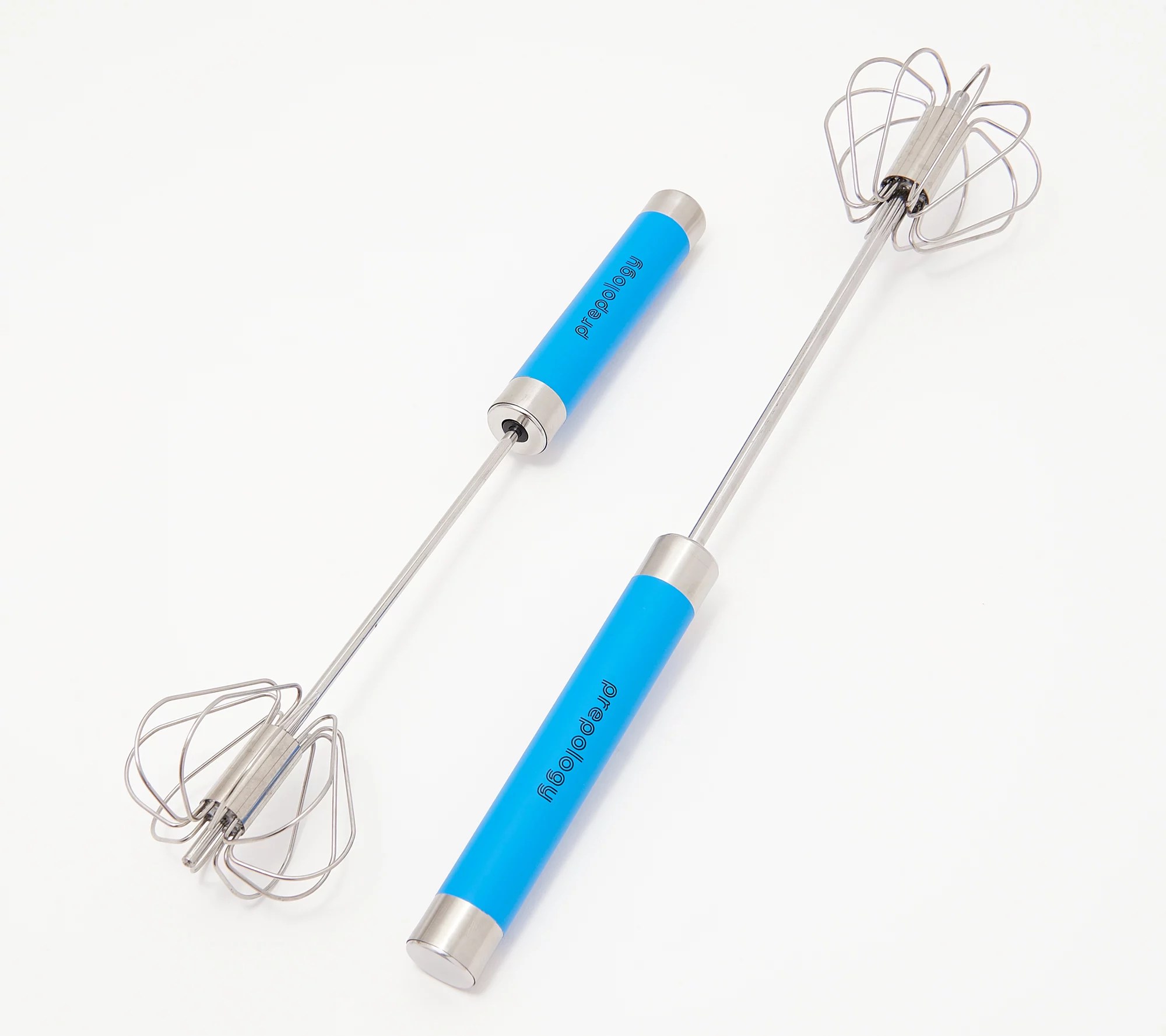 Prepology Set of (2) 10" and 12" Wire Push Whisks - QVC.com