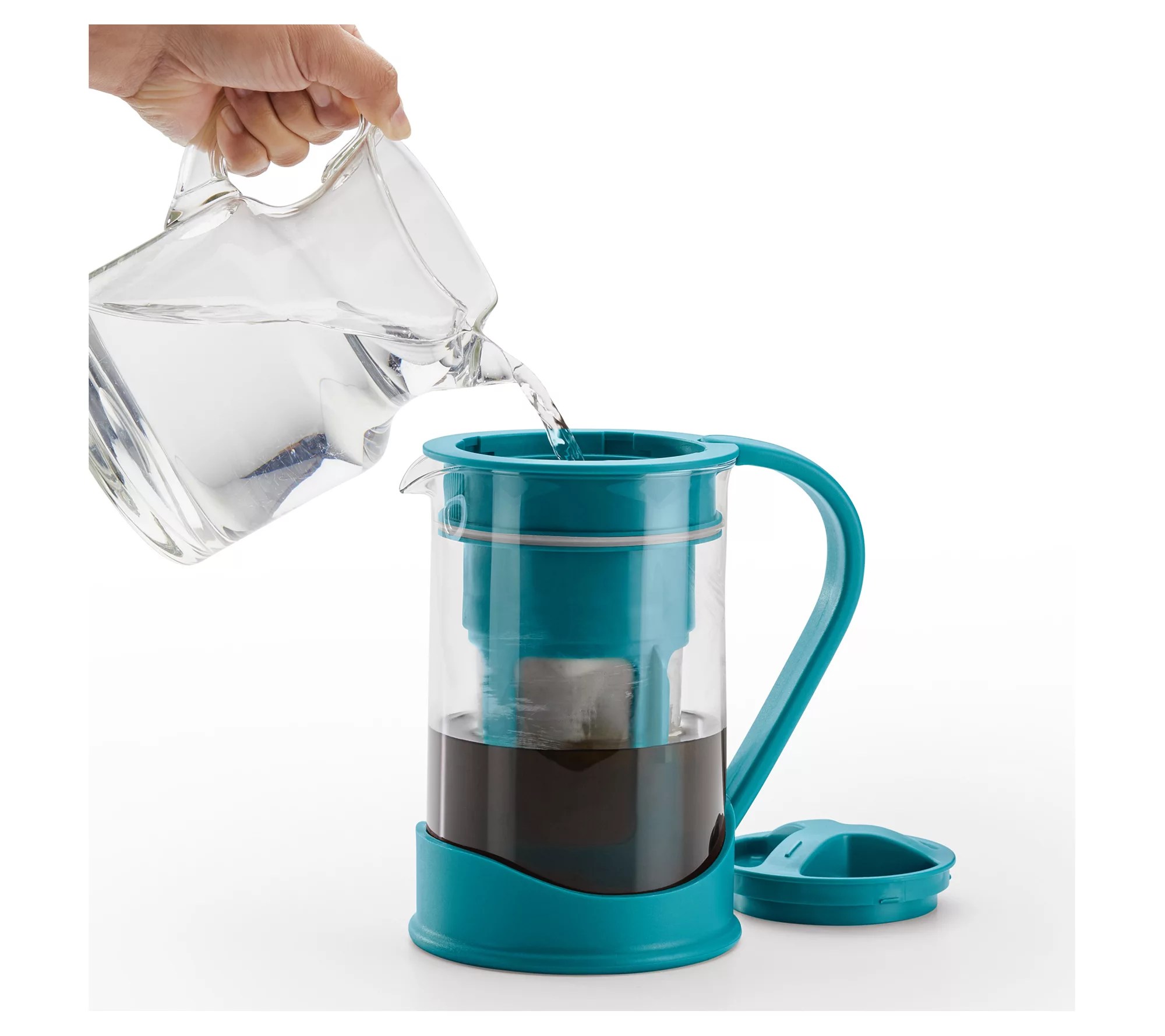 BonJour 50.7oz Cold Brew Coffee Maker, Aqua