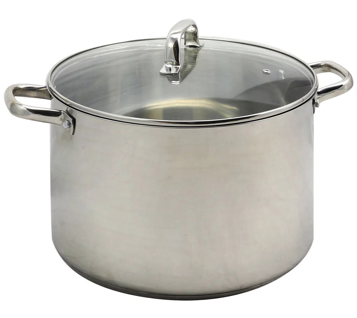 Oster Adenmore 16qt Stainless Steel Stock Pot with Glass Lid
